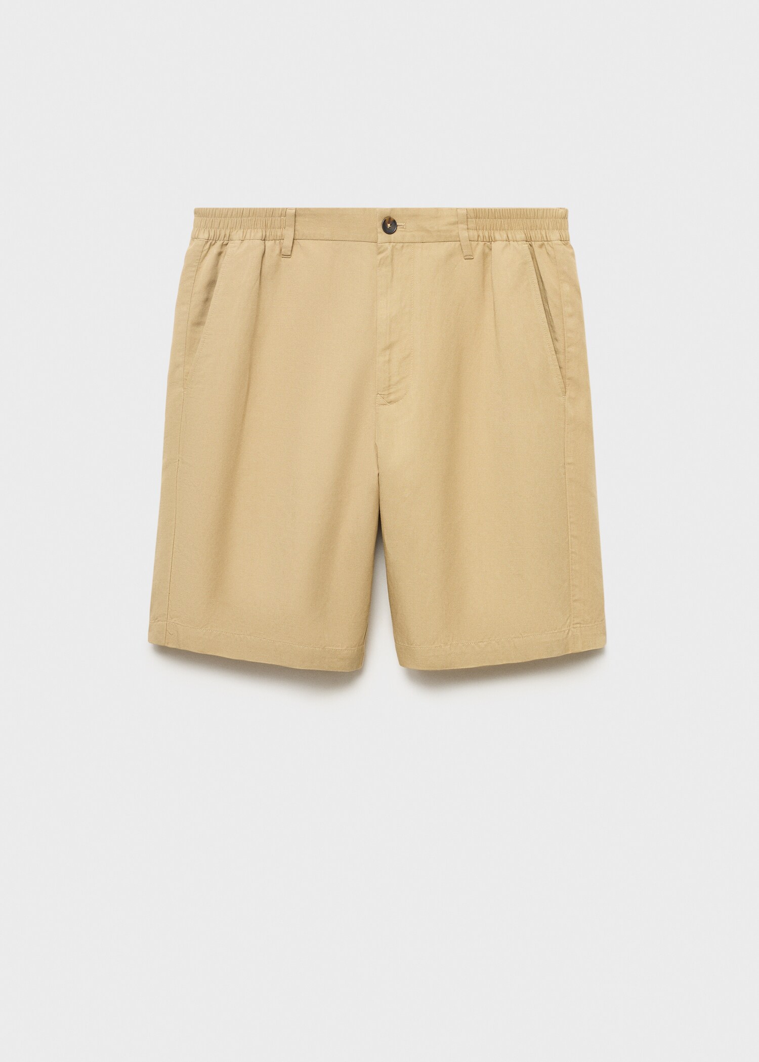 Bermudas mezcla lino cintura elástica - Artículo sin modelo