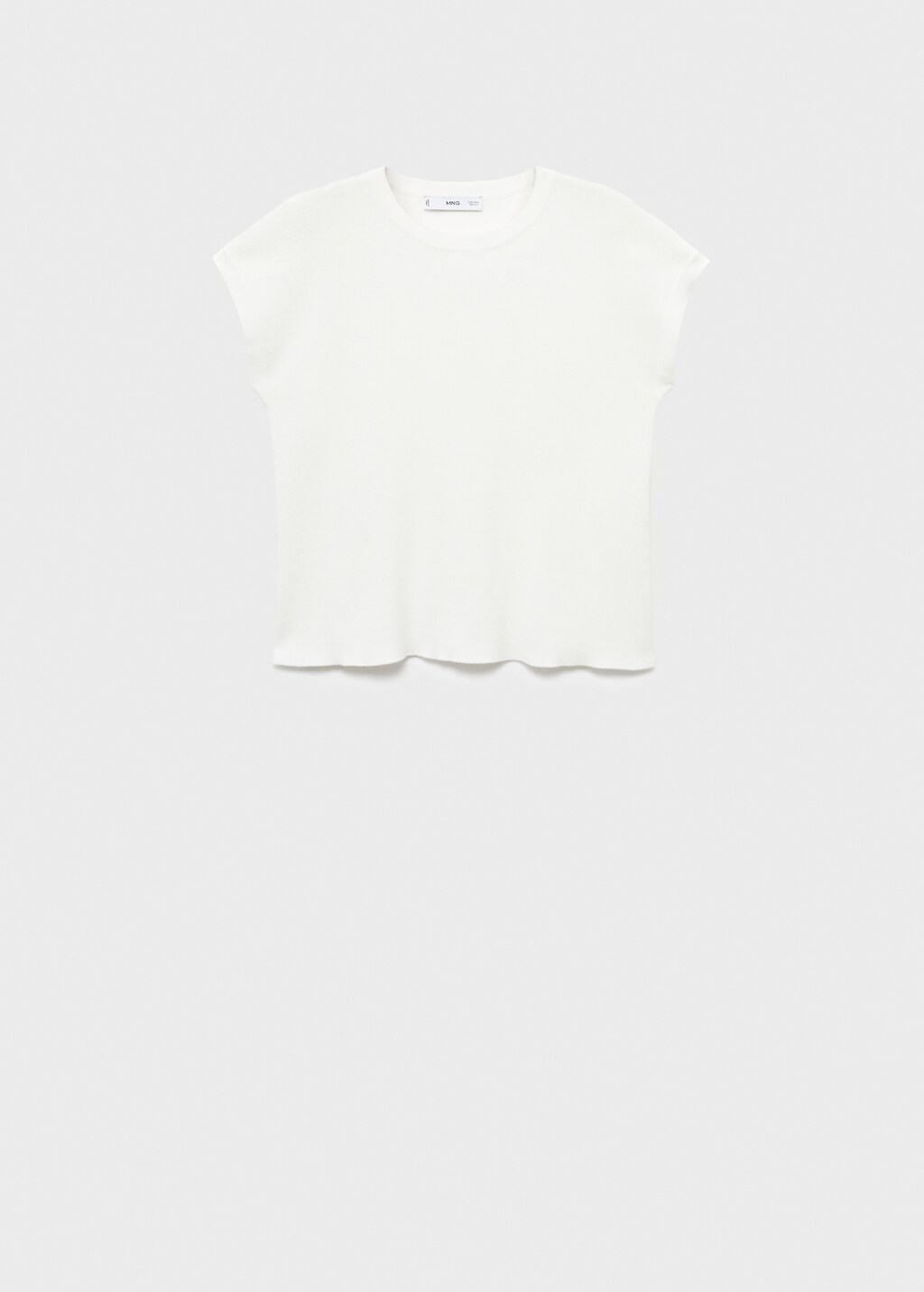 Mango Short-sleeved knitted cotton sweater