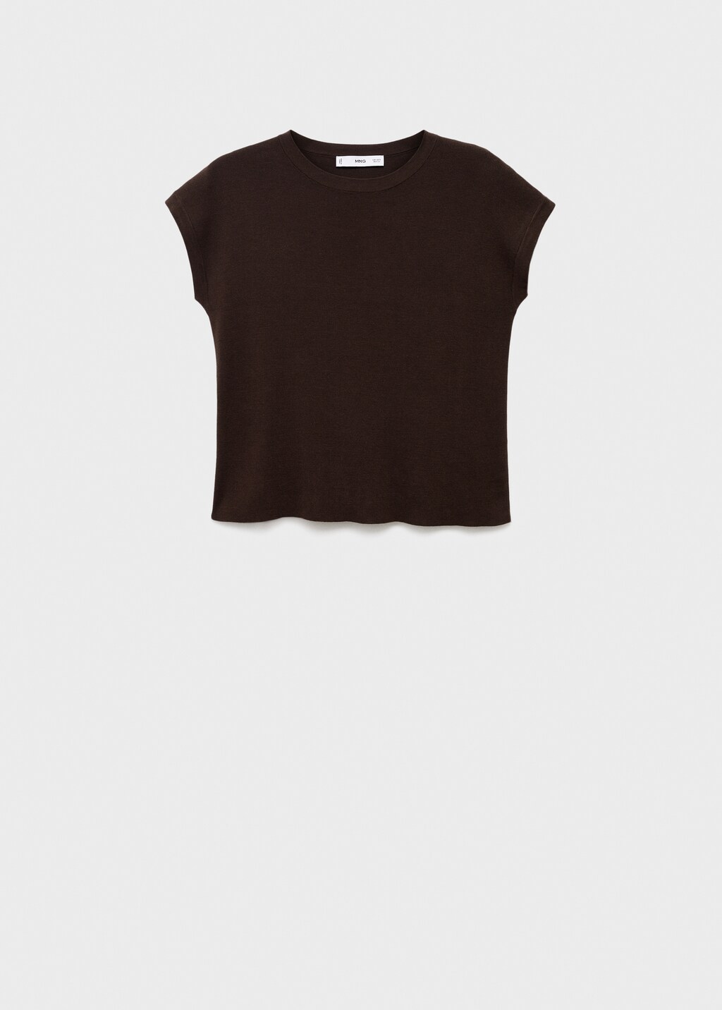 Mango Short-sleeved knitted cotton sweater