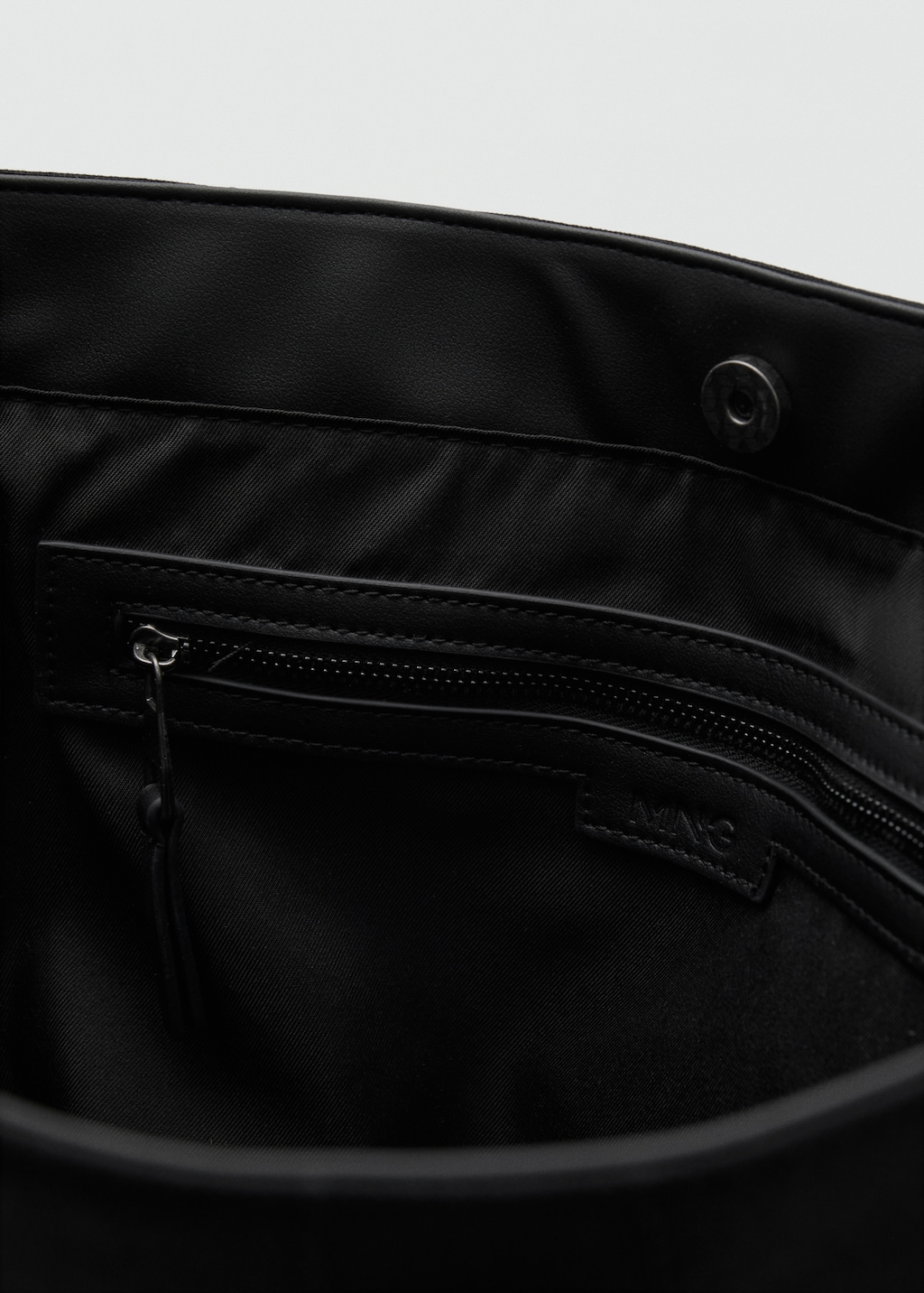 Cotton tote bag with front pocket