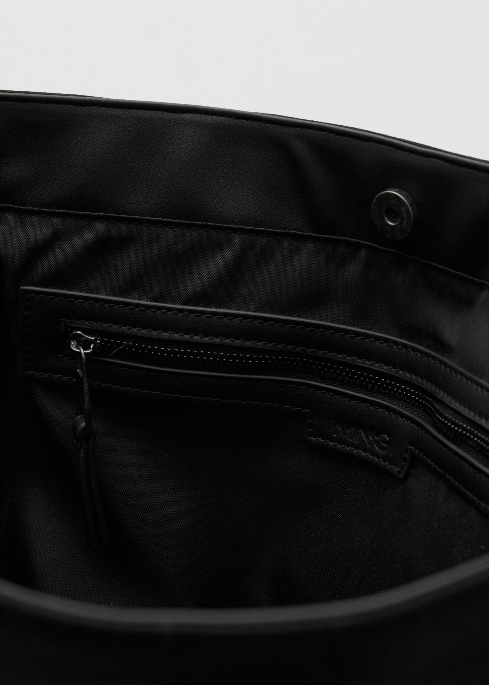 Cotton tote bag with front pocket - Details of the article 3
