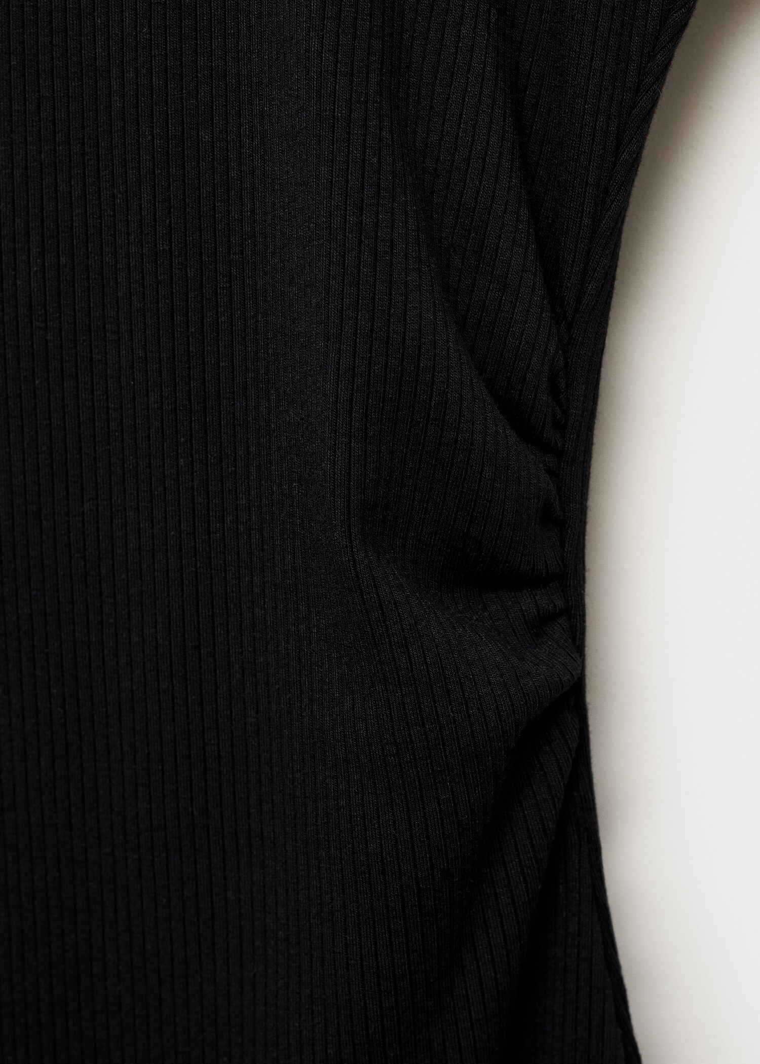 Vestido corto canalé - Detalle del artículo 8