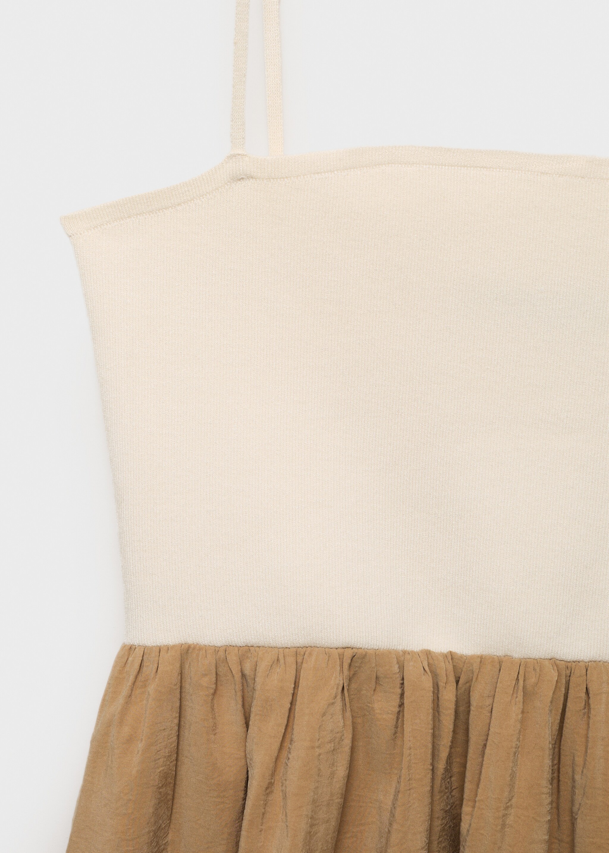 Combined knitted balloon dress - Details of the article 0