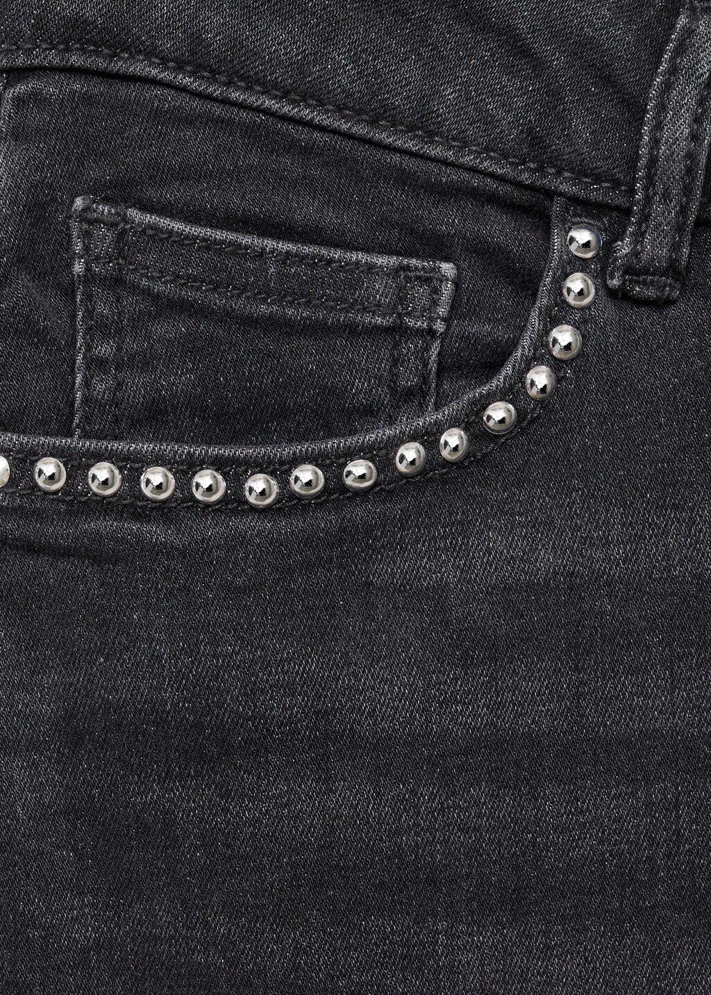 Straight-fit jeans with studs