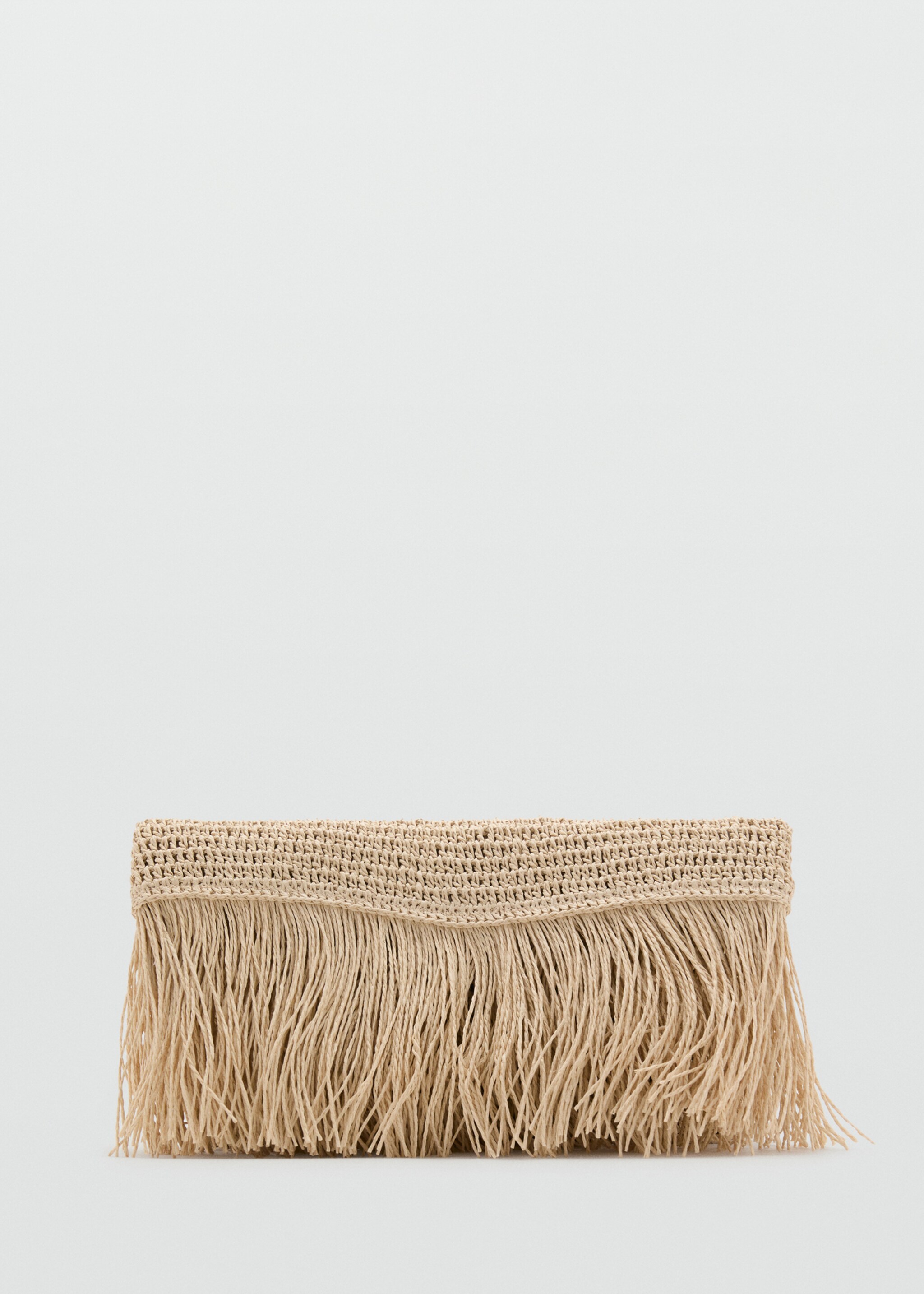 Natural fibre handbag with fringes - Article without model