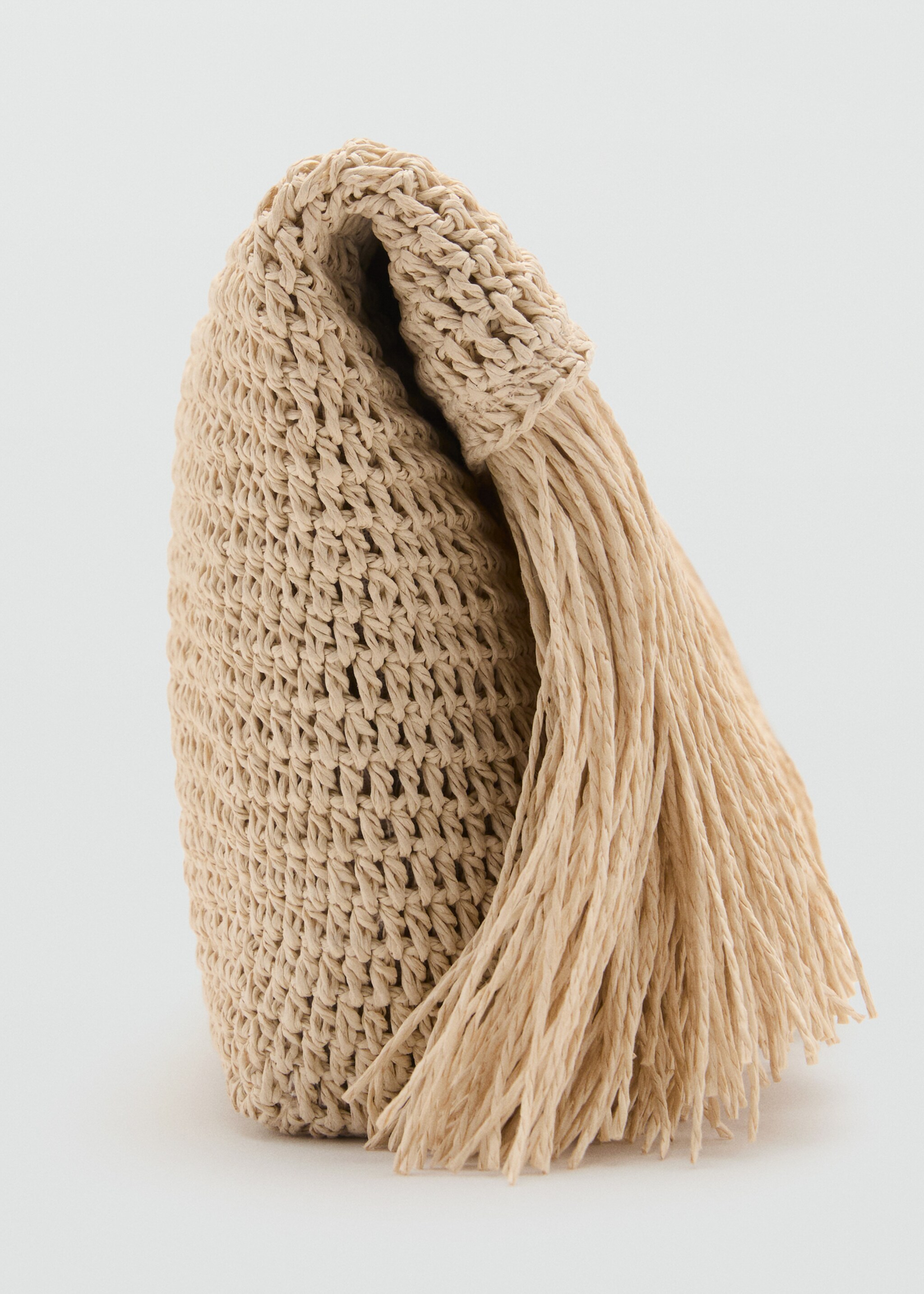Natural fibre handbag with fringes - Details of the article 2