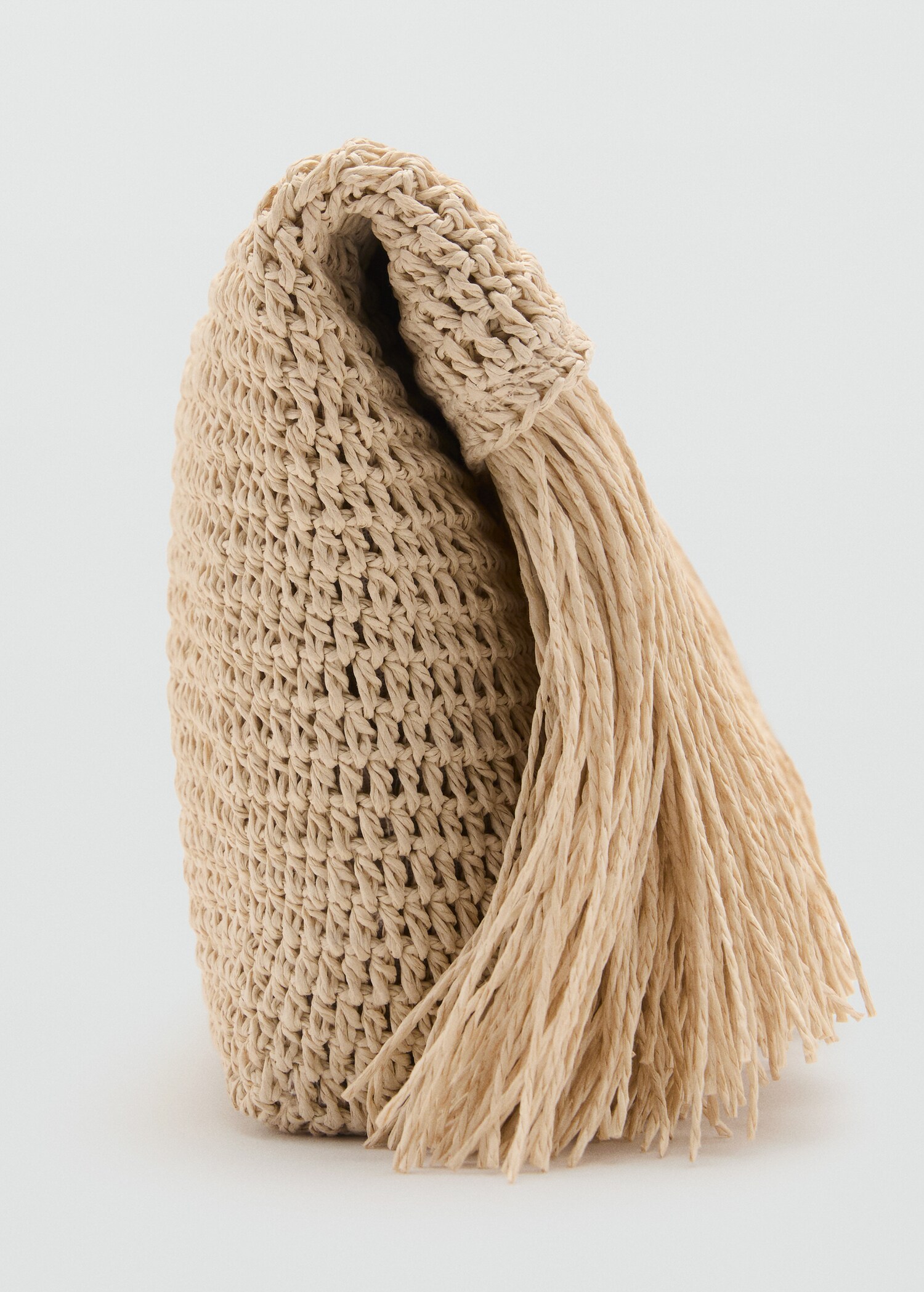 Natural fibre handbag with fringes - Details of the article 2