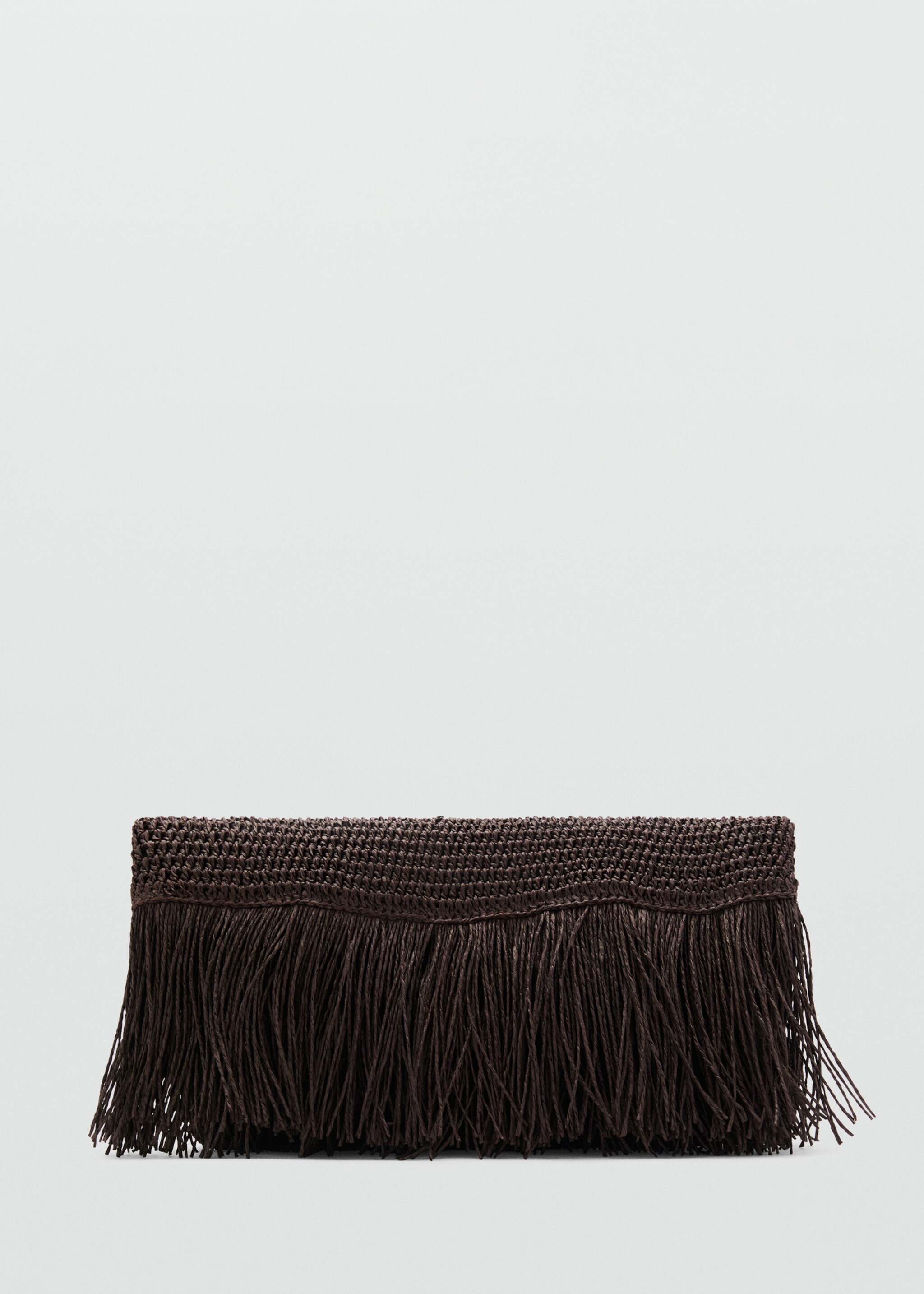 Natural fibre handbag with fringes - Article without model