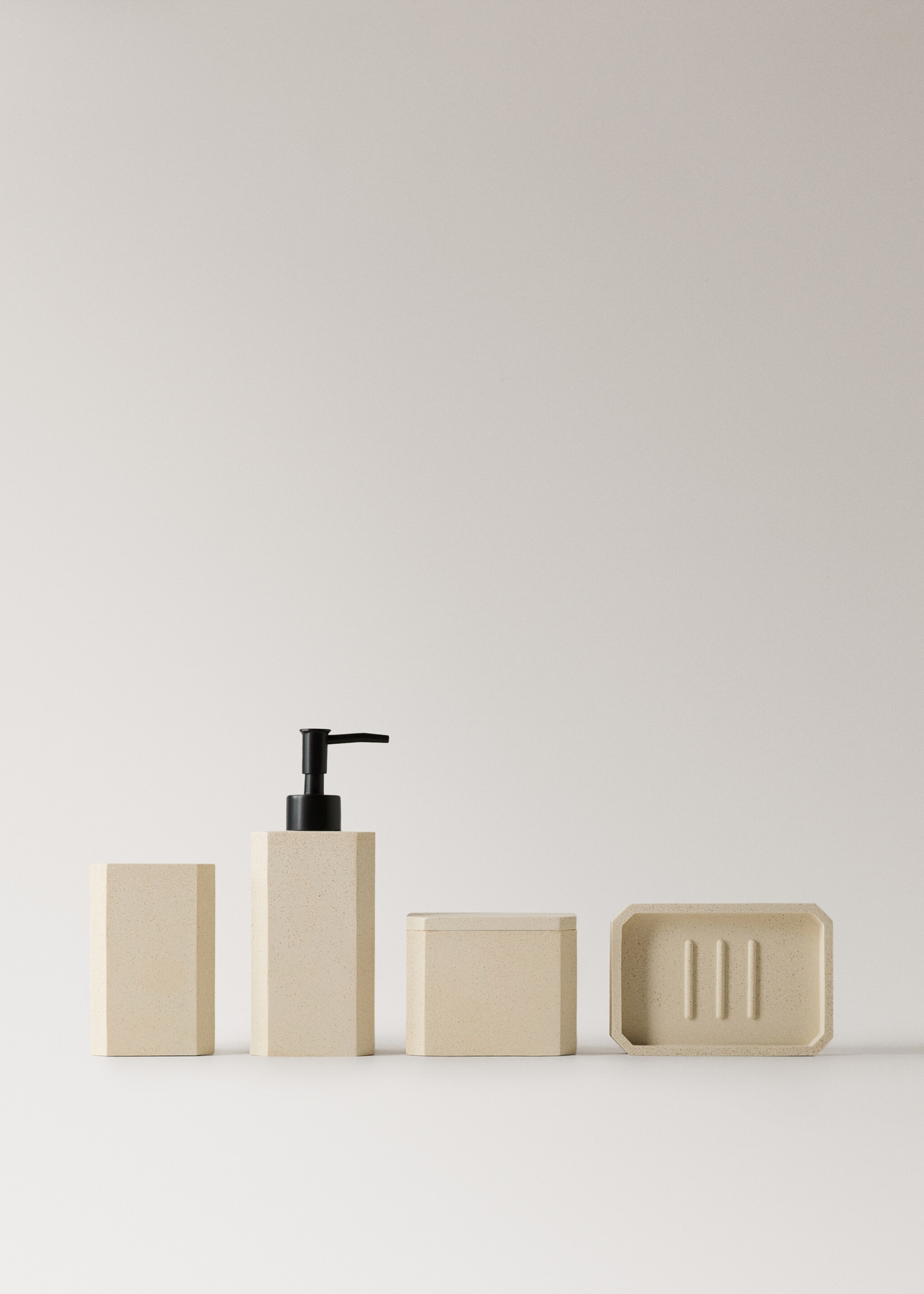 Soap holder cuadra - Details of the article 3, Sand. Ref: 17062919-00.