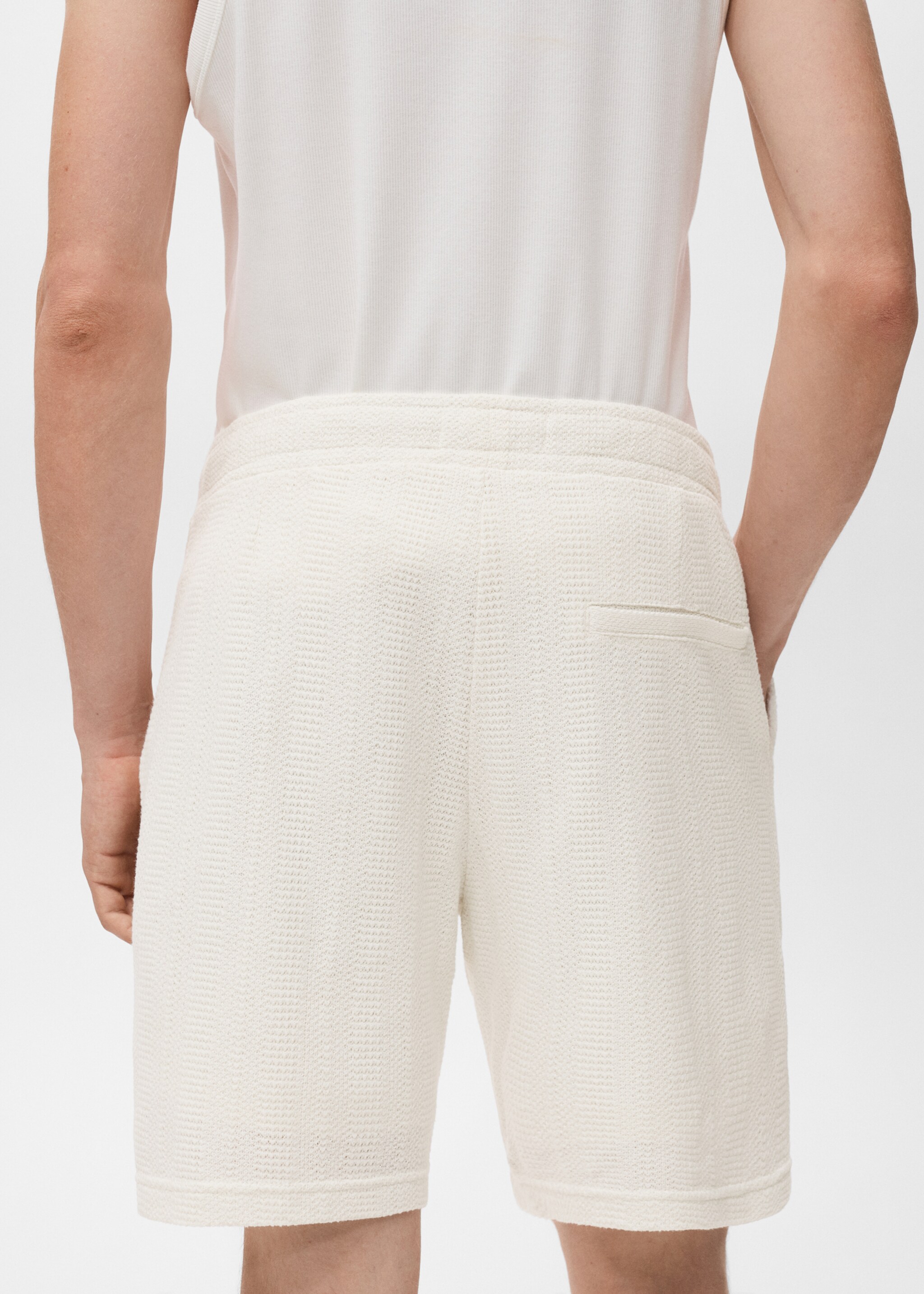Structured knitted shorts - Details of the article 6