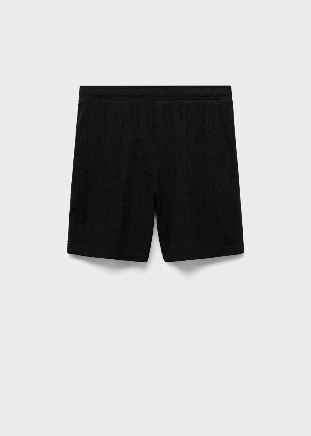 Structured knitted shorts - Men | MANGO USA