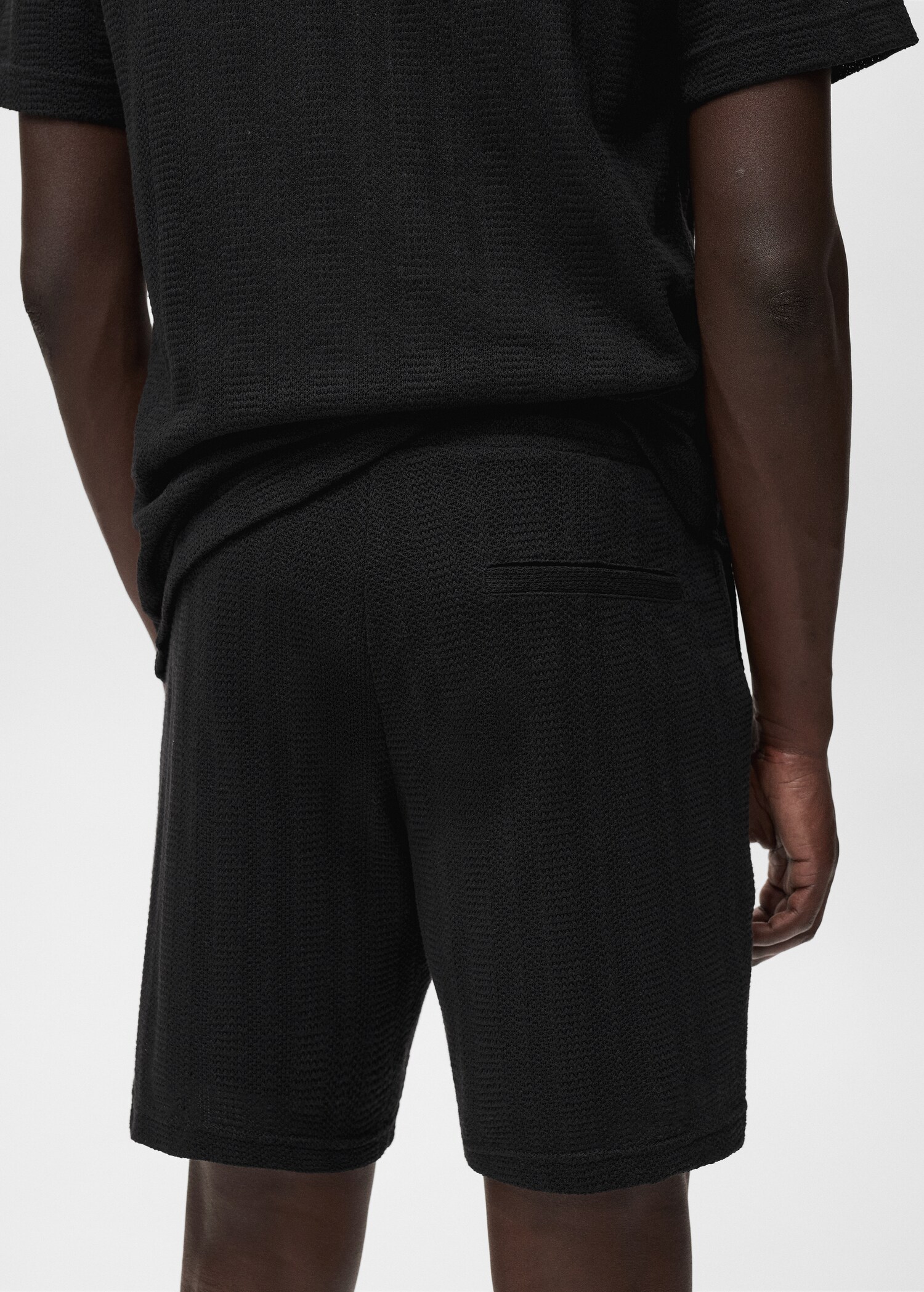 Structured knitted shorts - Details of the article 6