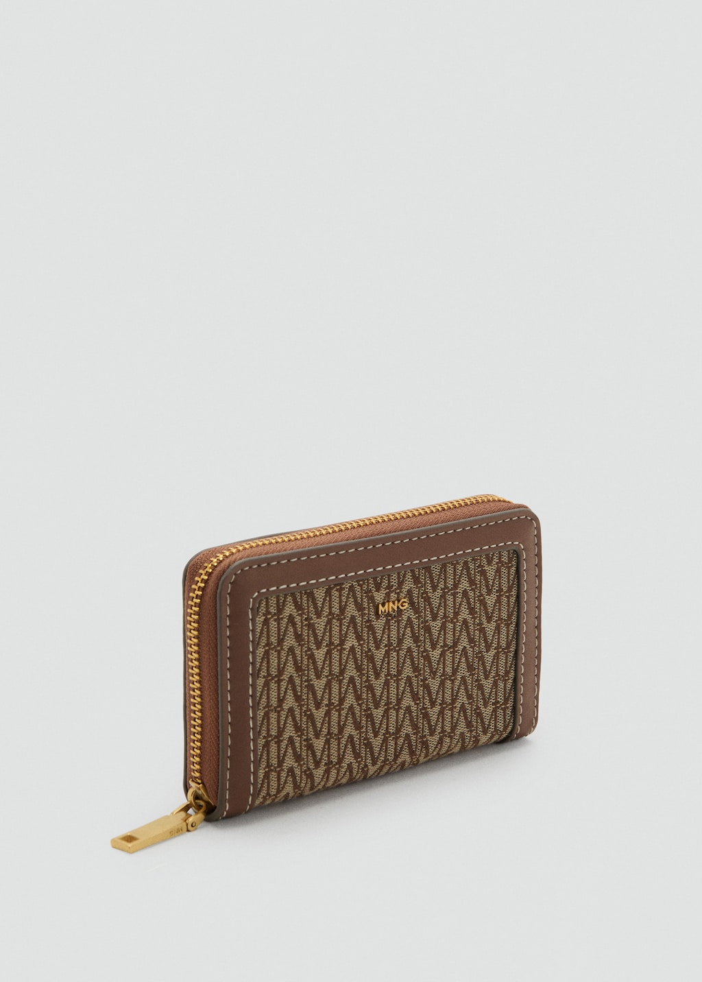 Medium jacquard wallet with logo
