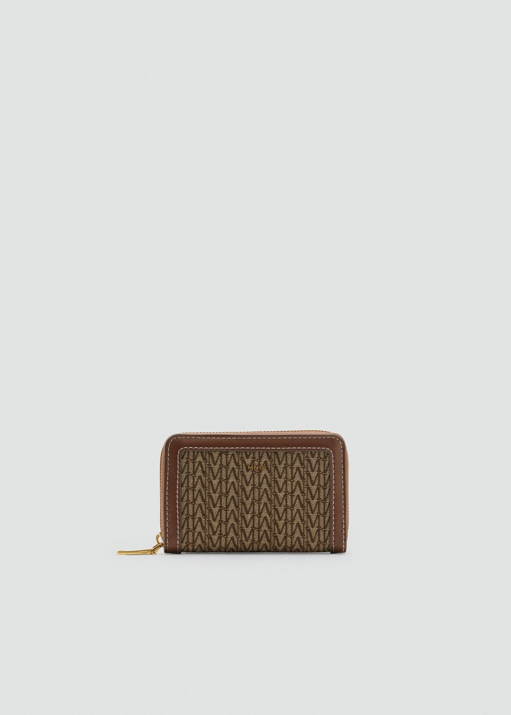 Medium jacquard wallet with logo
