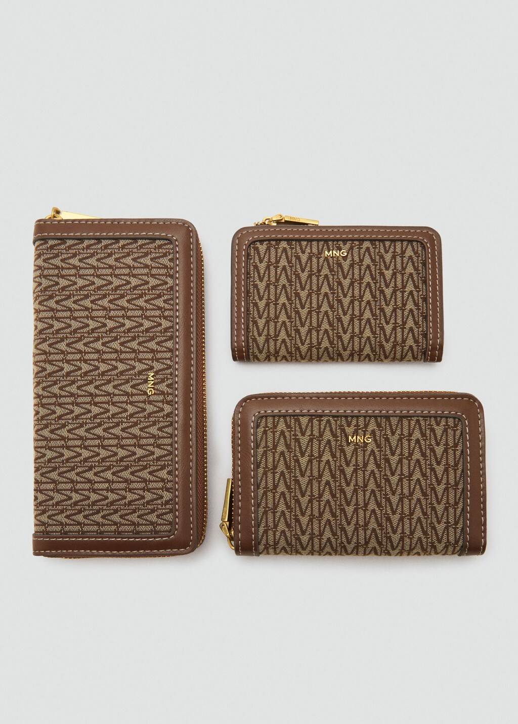Medium jacquard wallet with logo