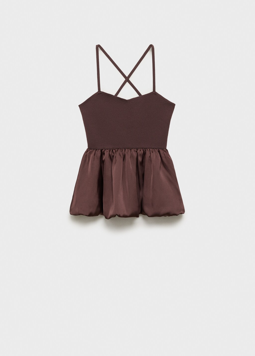 Combined fabric top with crossed back - image 2