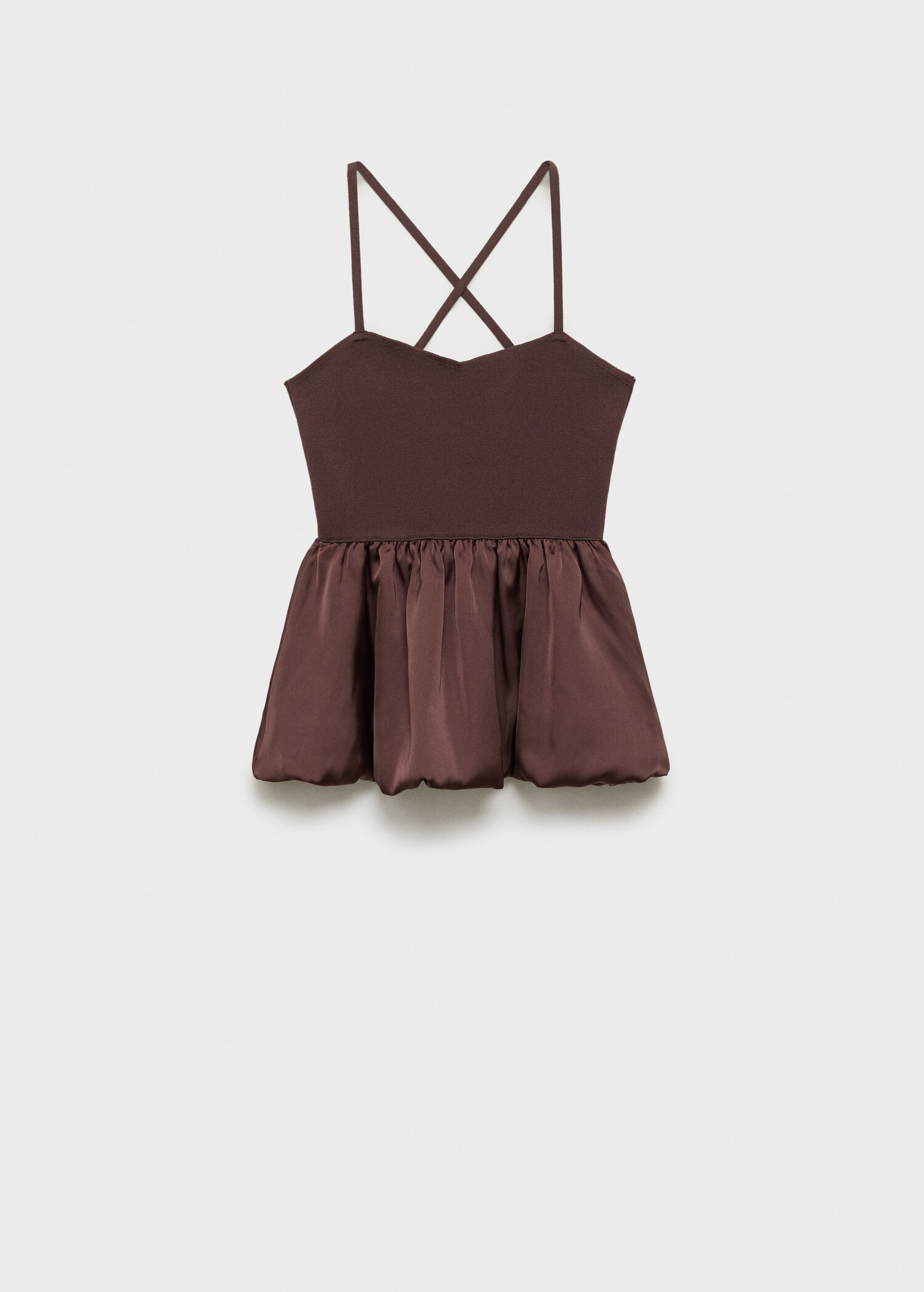 Combined fabric top with crossed back - Article without model
