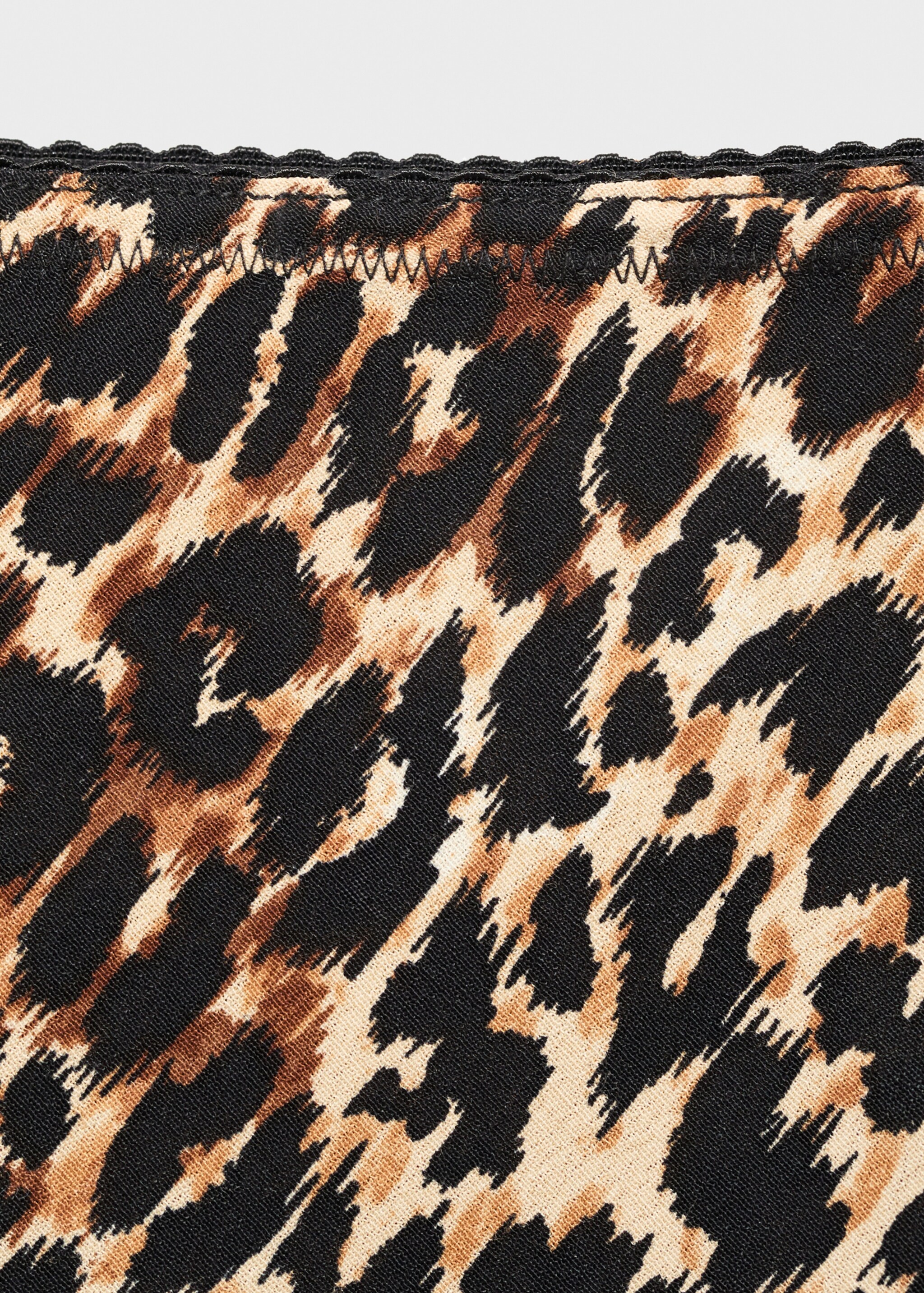 Animal-print midi-skirt - Details of the article 8