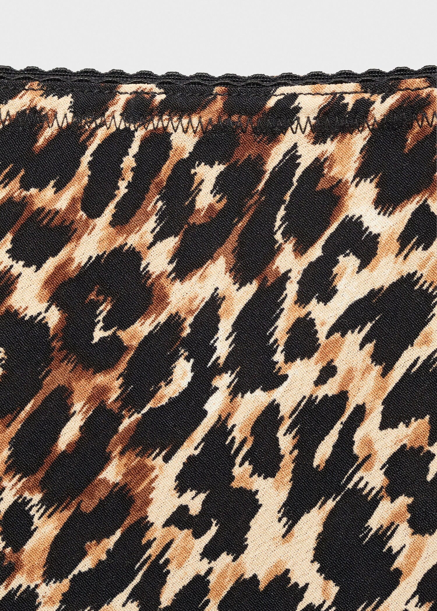 Animal-print midi-skirt - Details of the article 8