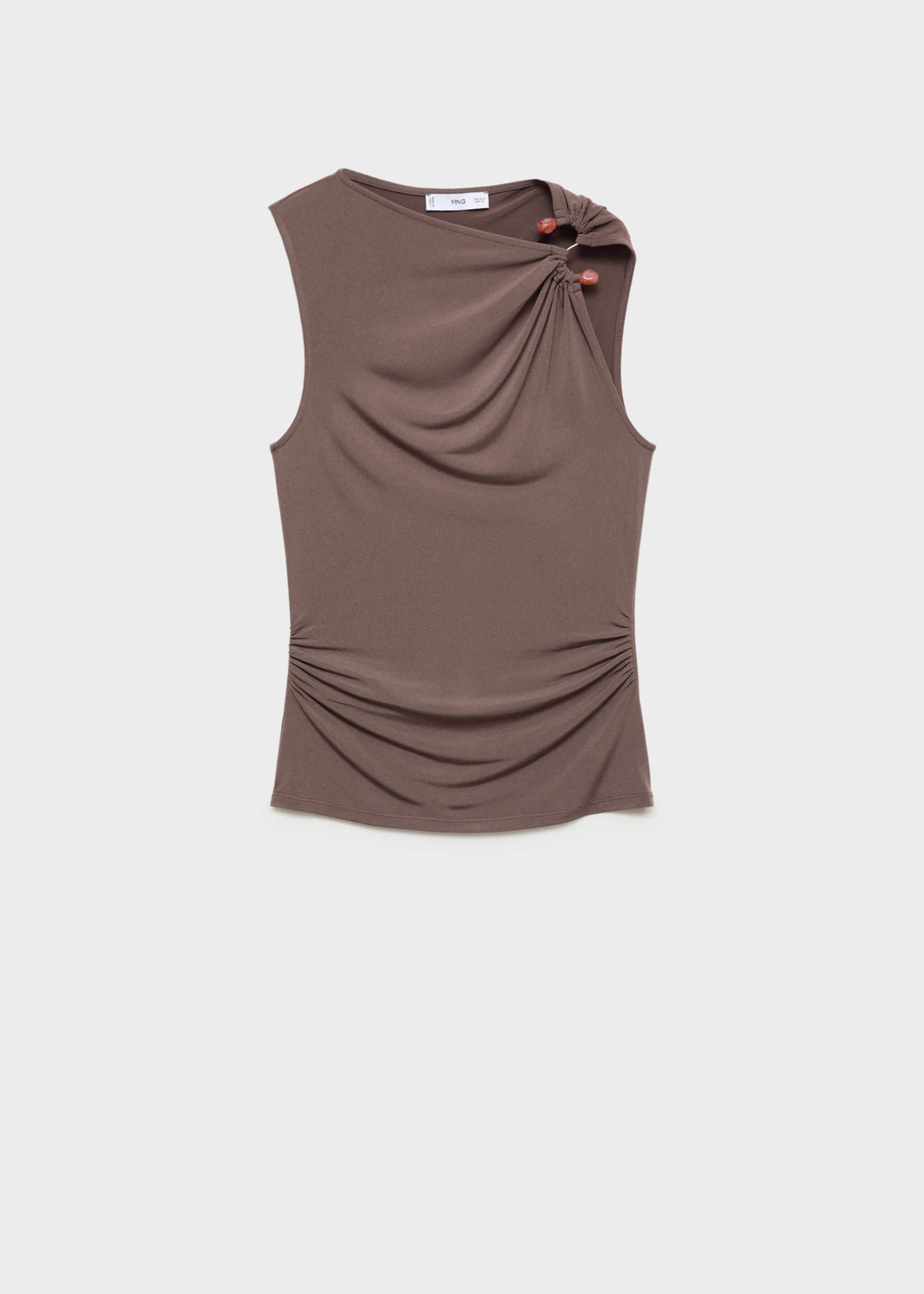 Gathered top with jewel detail - Article without model