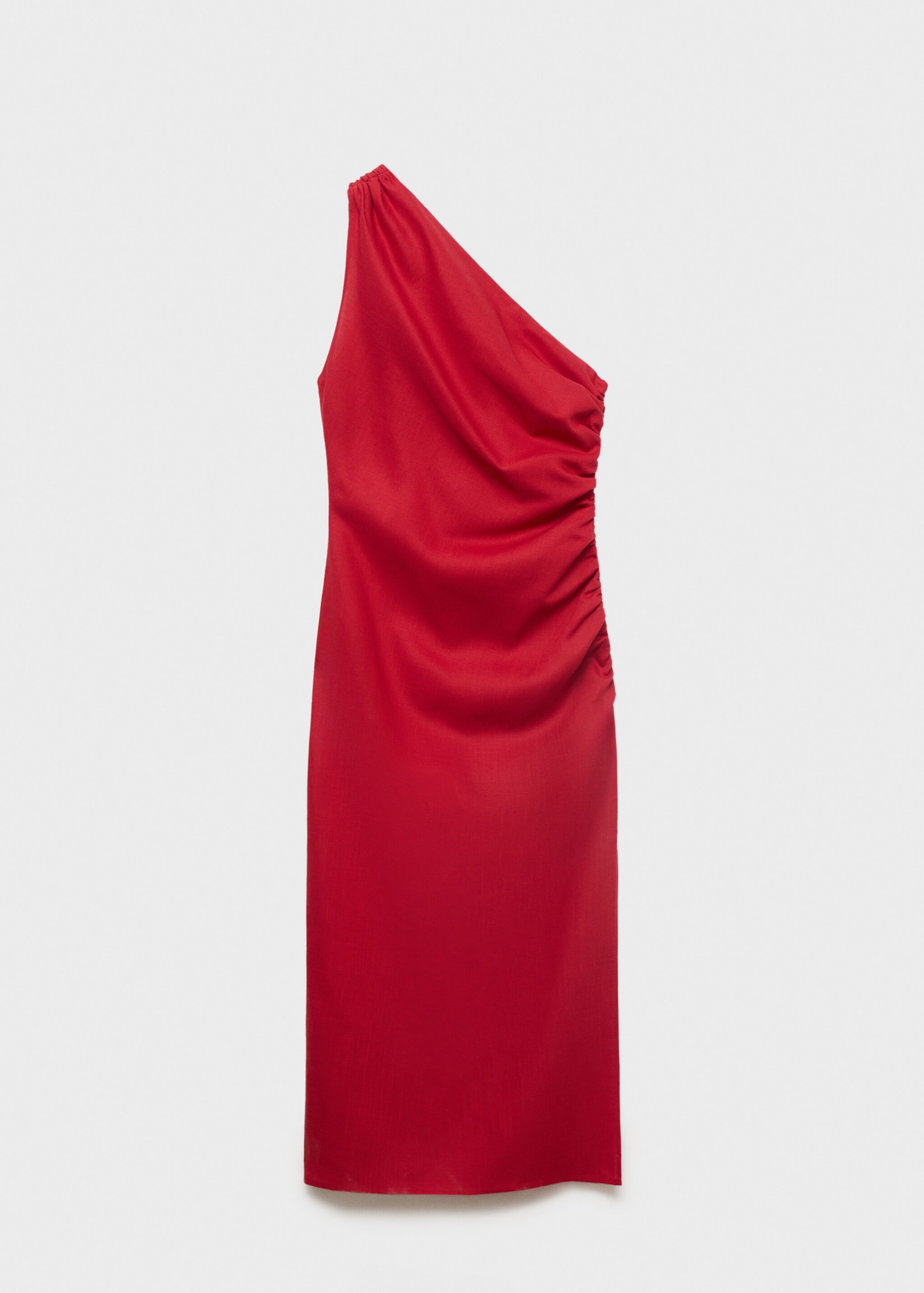 Robe lyocell décolleté asymétrique - Article sans modèle
