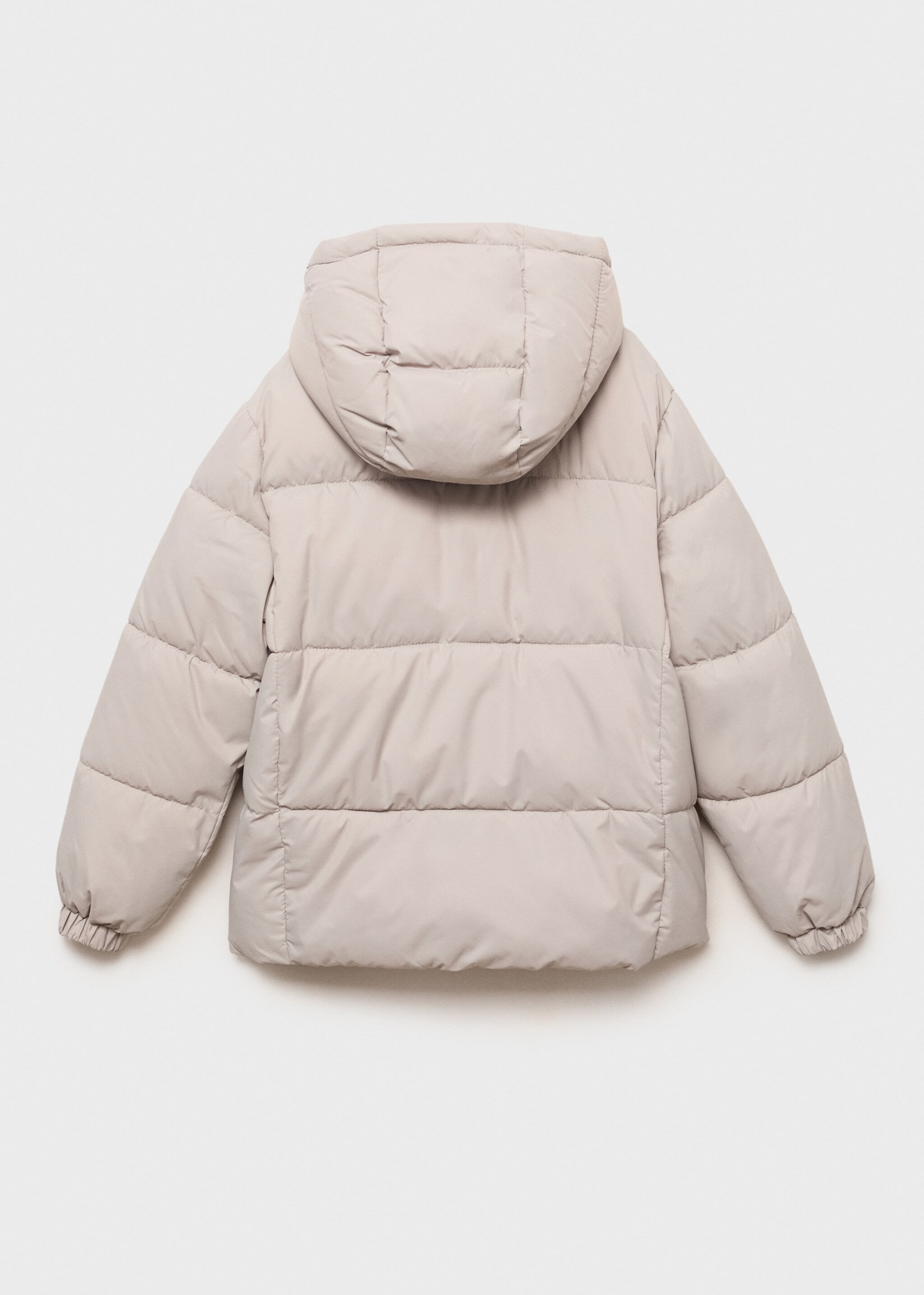 Hood quilted coat - Reverse of the article