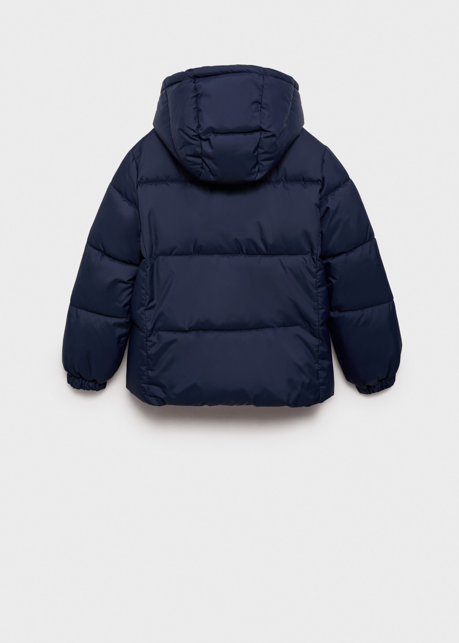 Hood quilted coat - Reverse of the article