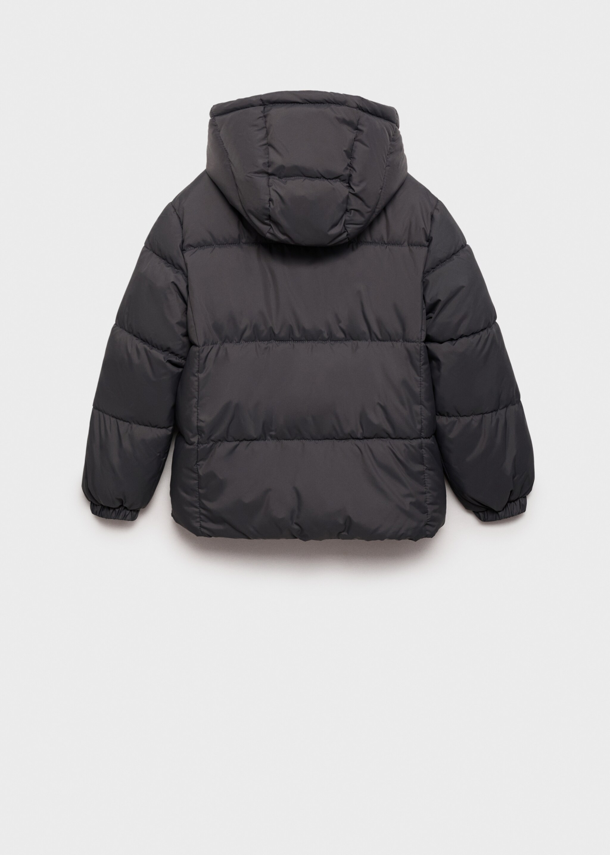 Hood quilted coat - Reverse of the article