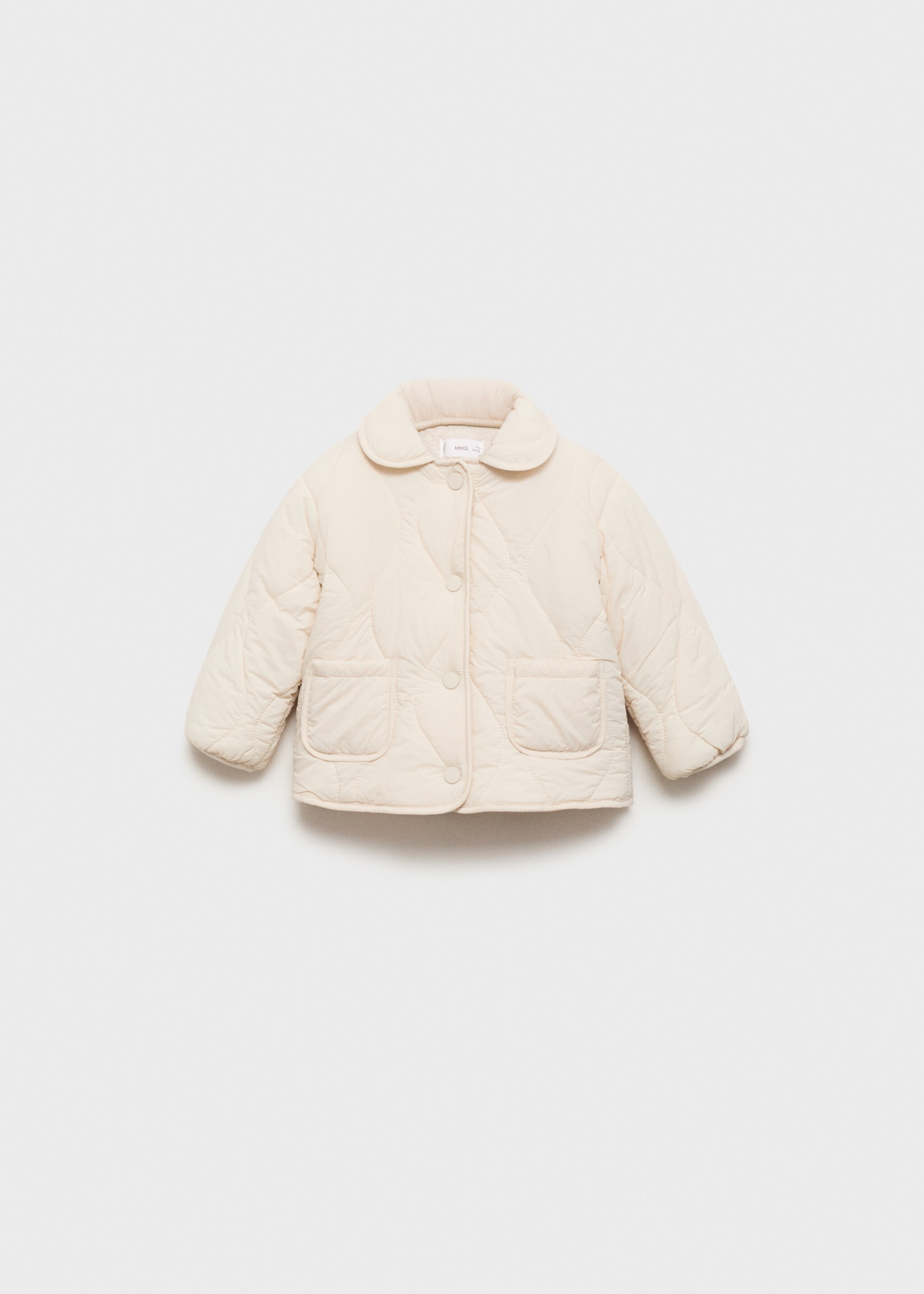 Padded anorak with shearling lining - Article without model