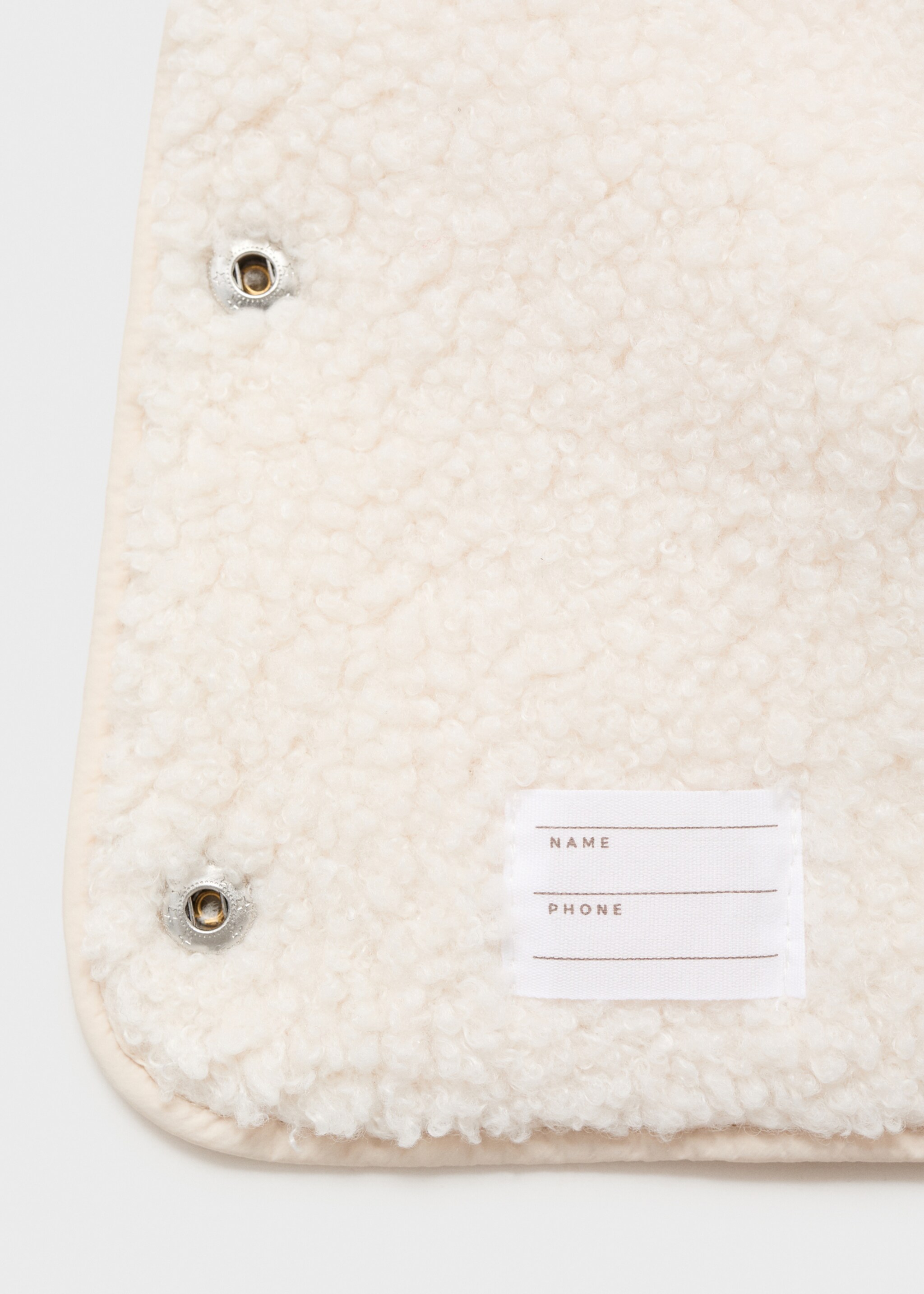 Padded anorak with shearling lining - Details of the article 0