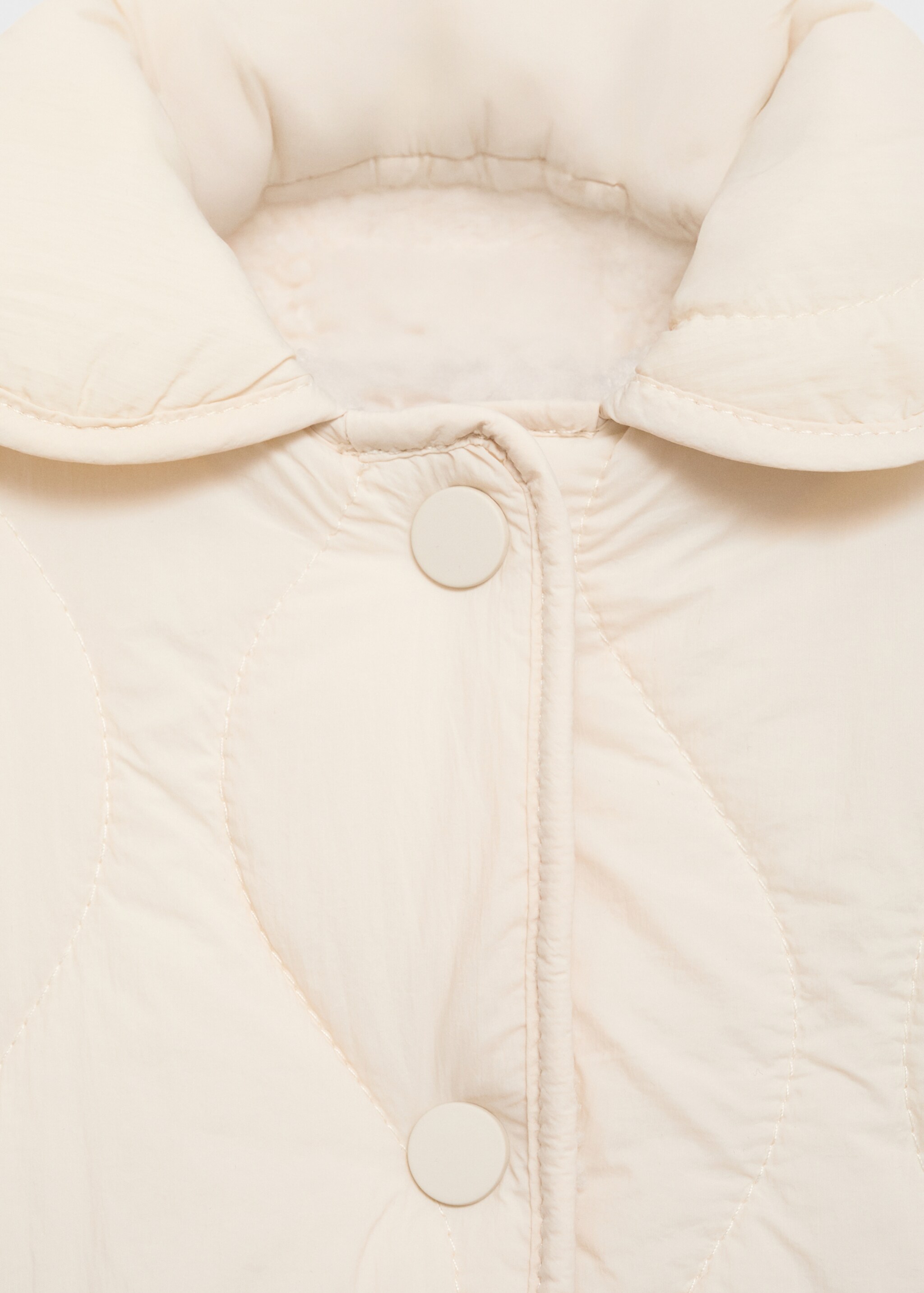 Padded anorak with shearling lining - Details of the article 8