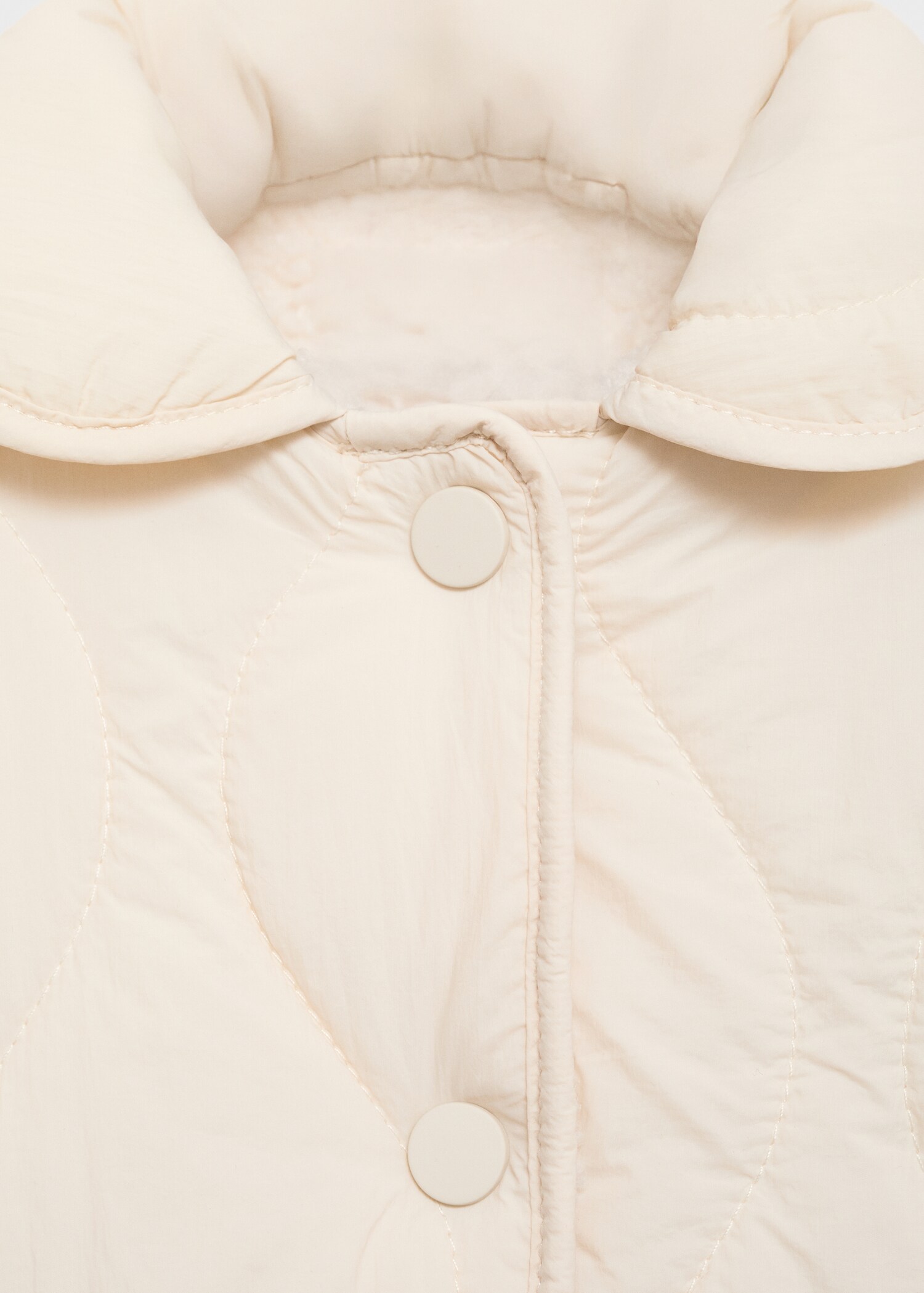 Padded anorak with shearling lining - Details of the article 8