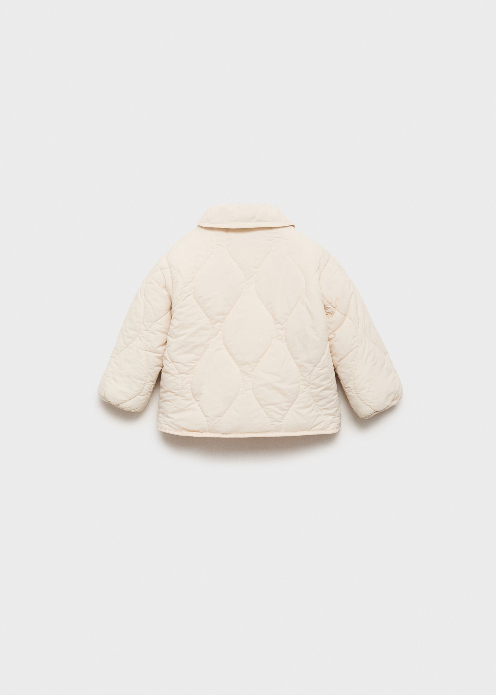 Padded anorak with shearling lining - Reverse of the article