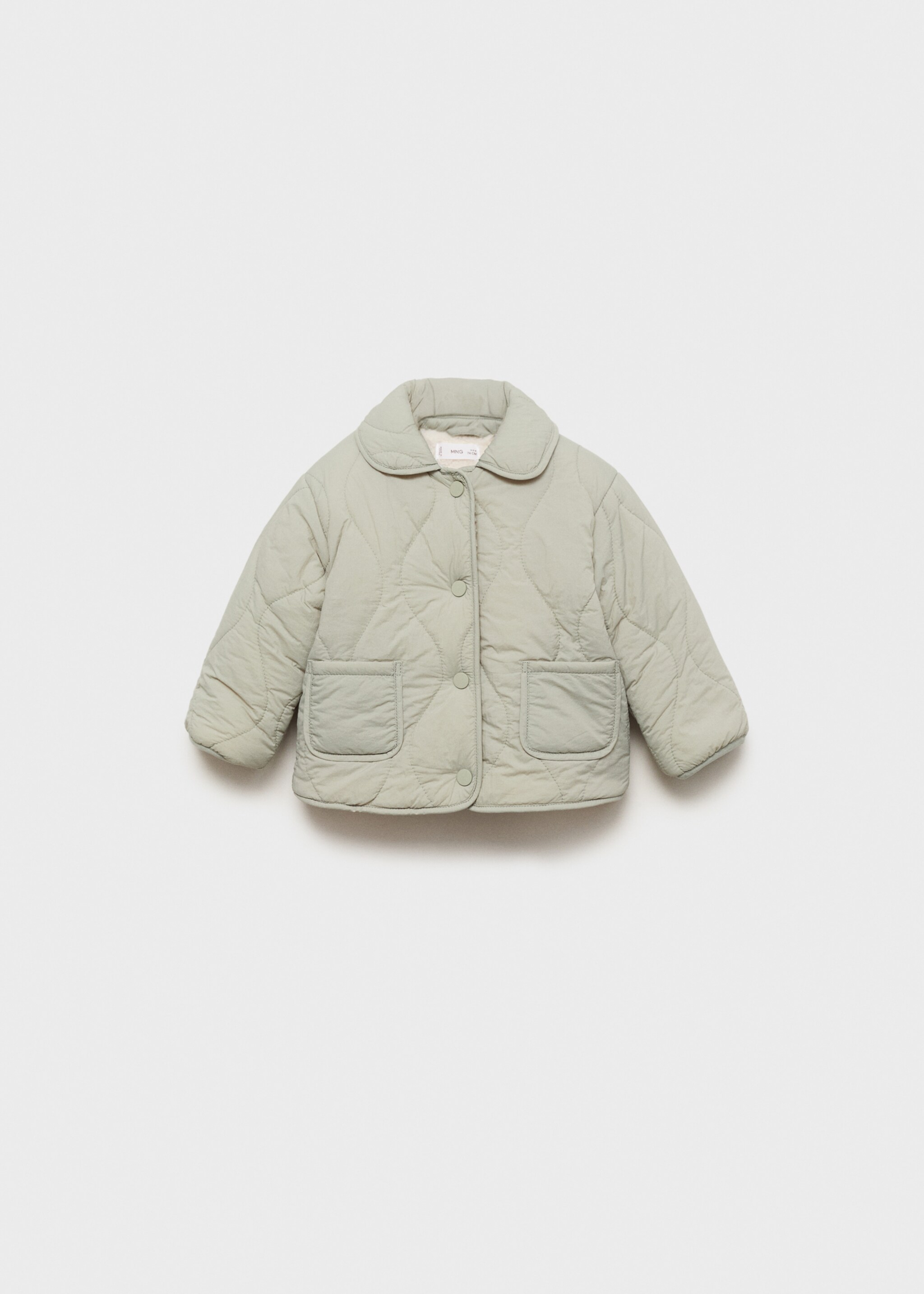 Padded anorak with shearling lining - Article without model