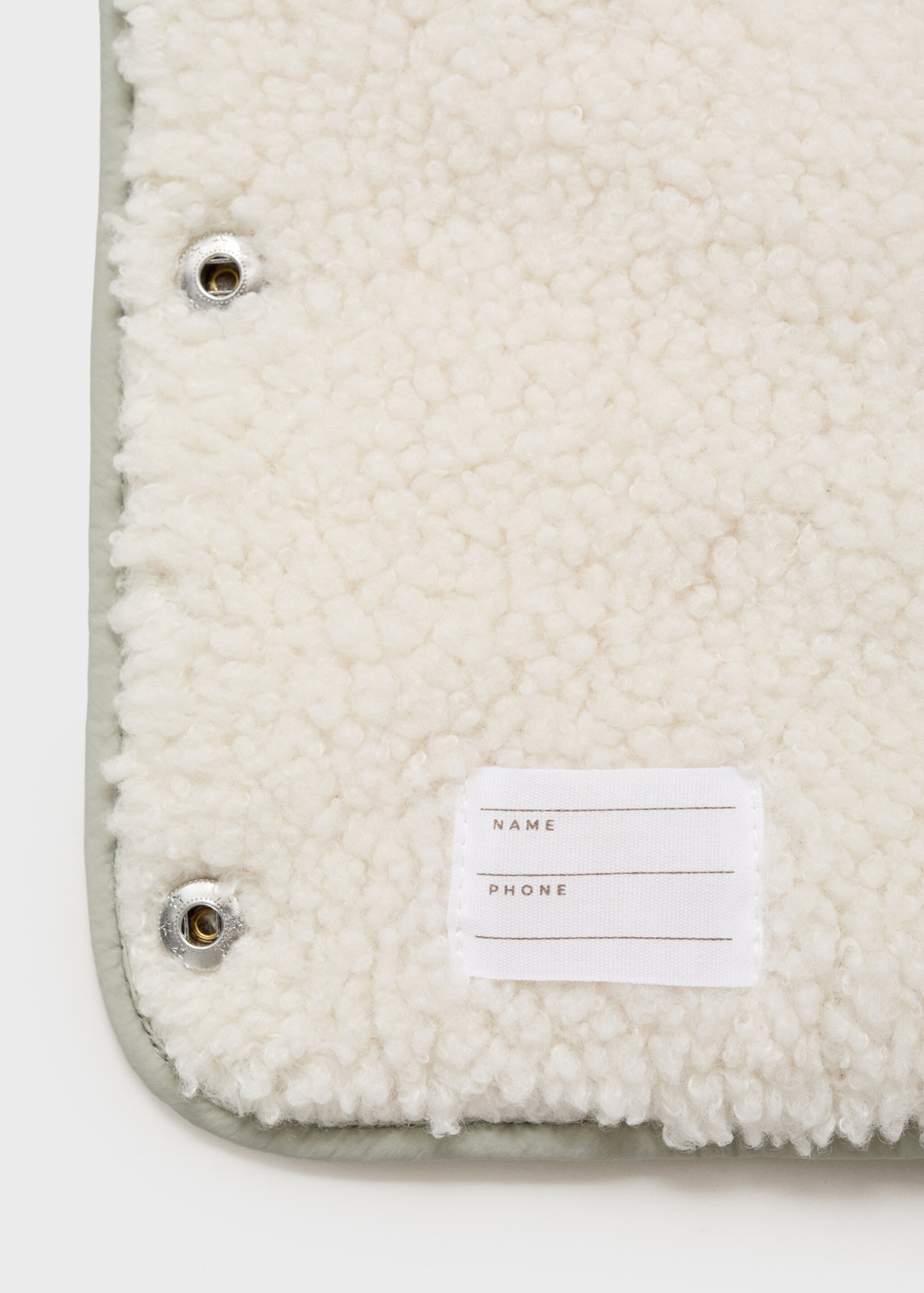Padded anorak with shearling lining - Details of the article 0