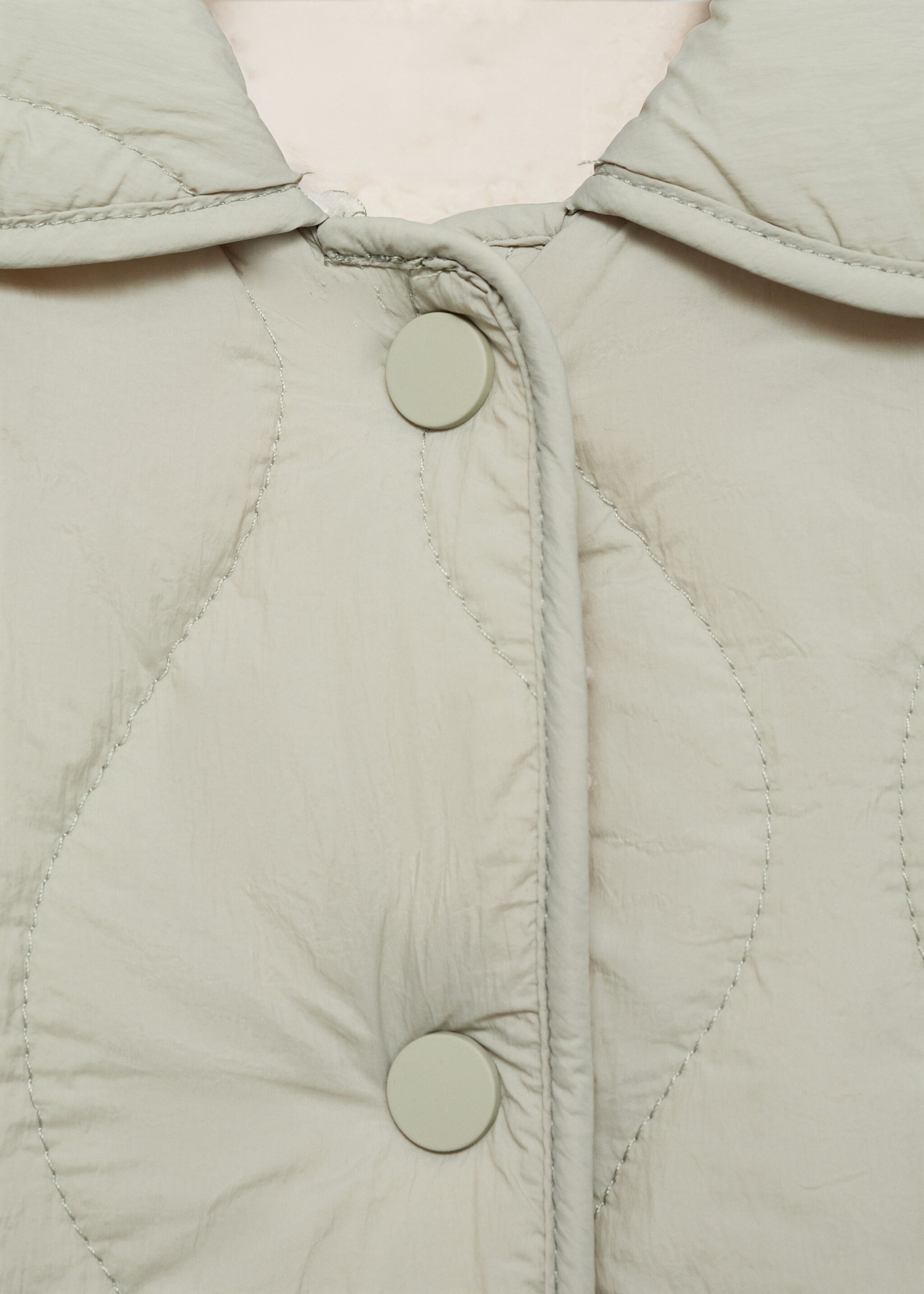 Padded anorak with shearling lining - Details of the article 8