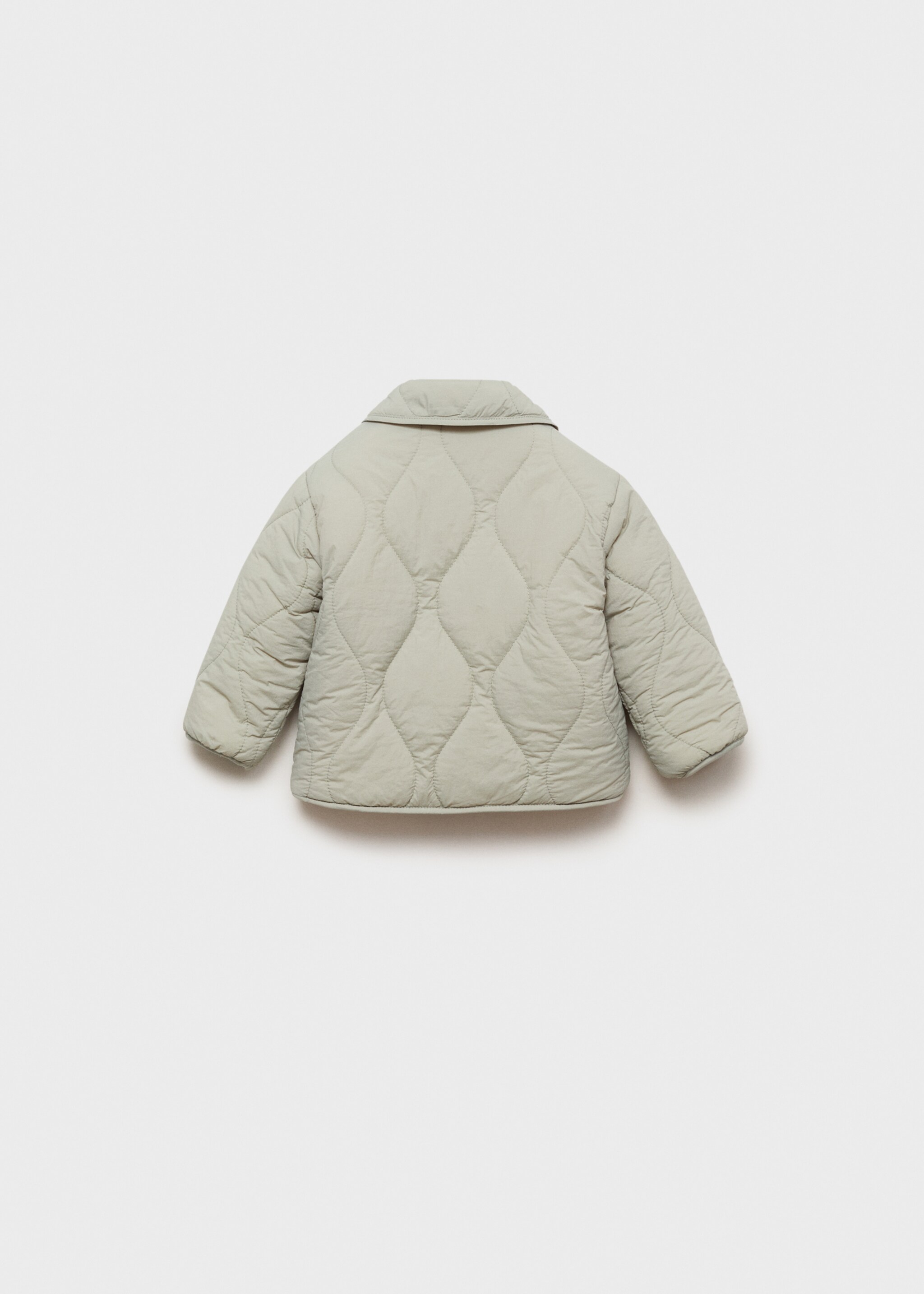 Padded anorak with shearling lining - Reverse of the article