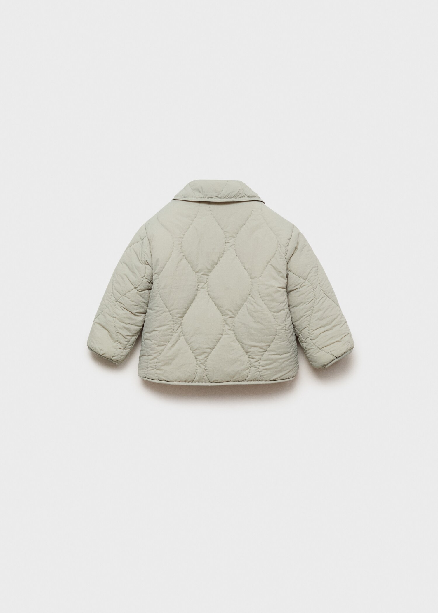 Padded anorak with shearling lining - Reverse of the article