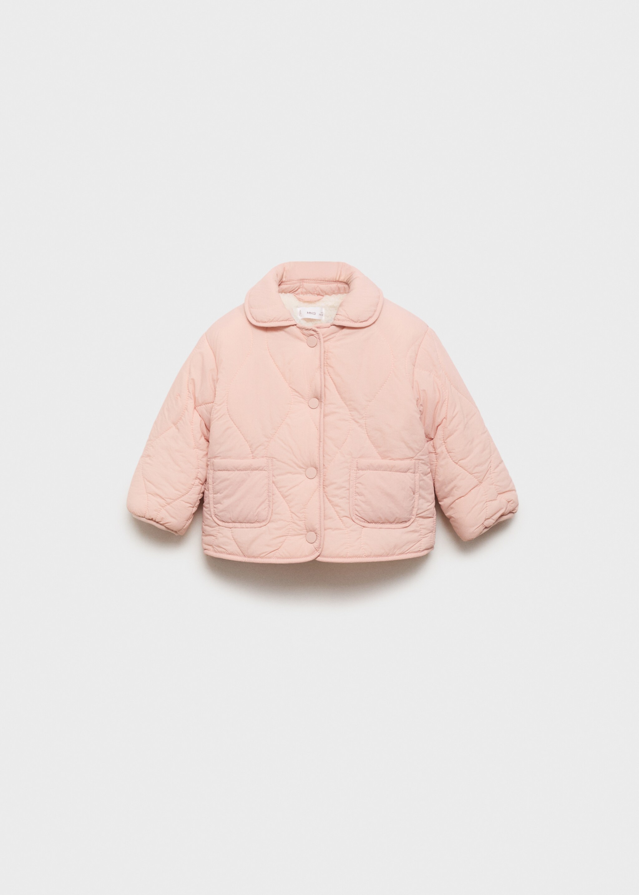 Padded anorak with shearling lining - Article without model