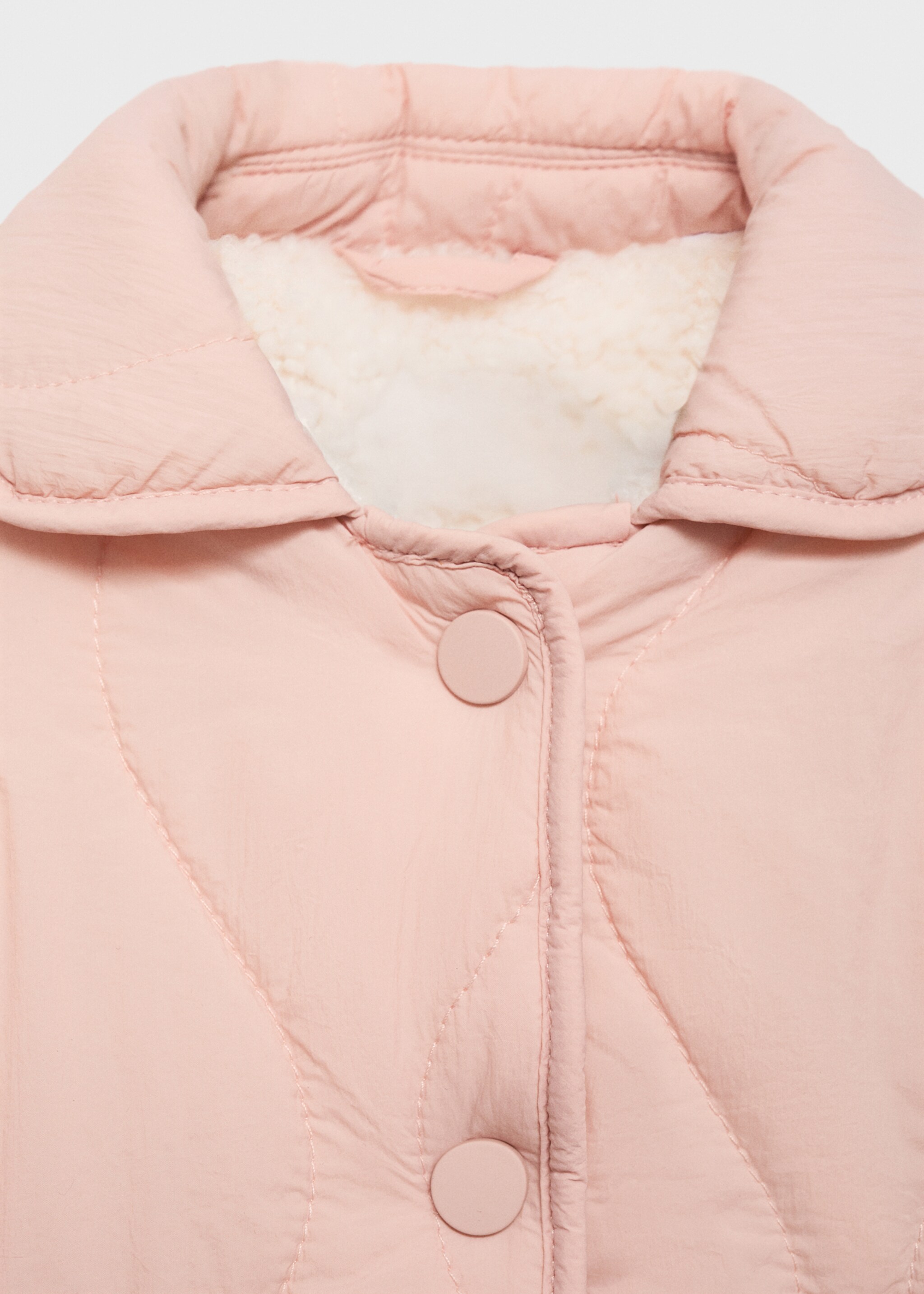 Padded anorak with shearling lining - Details of the article 8