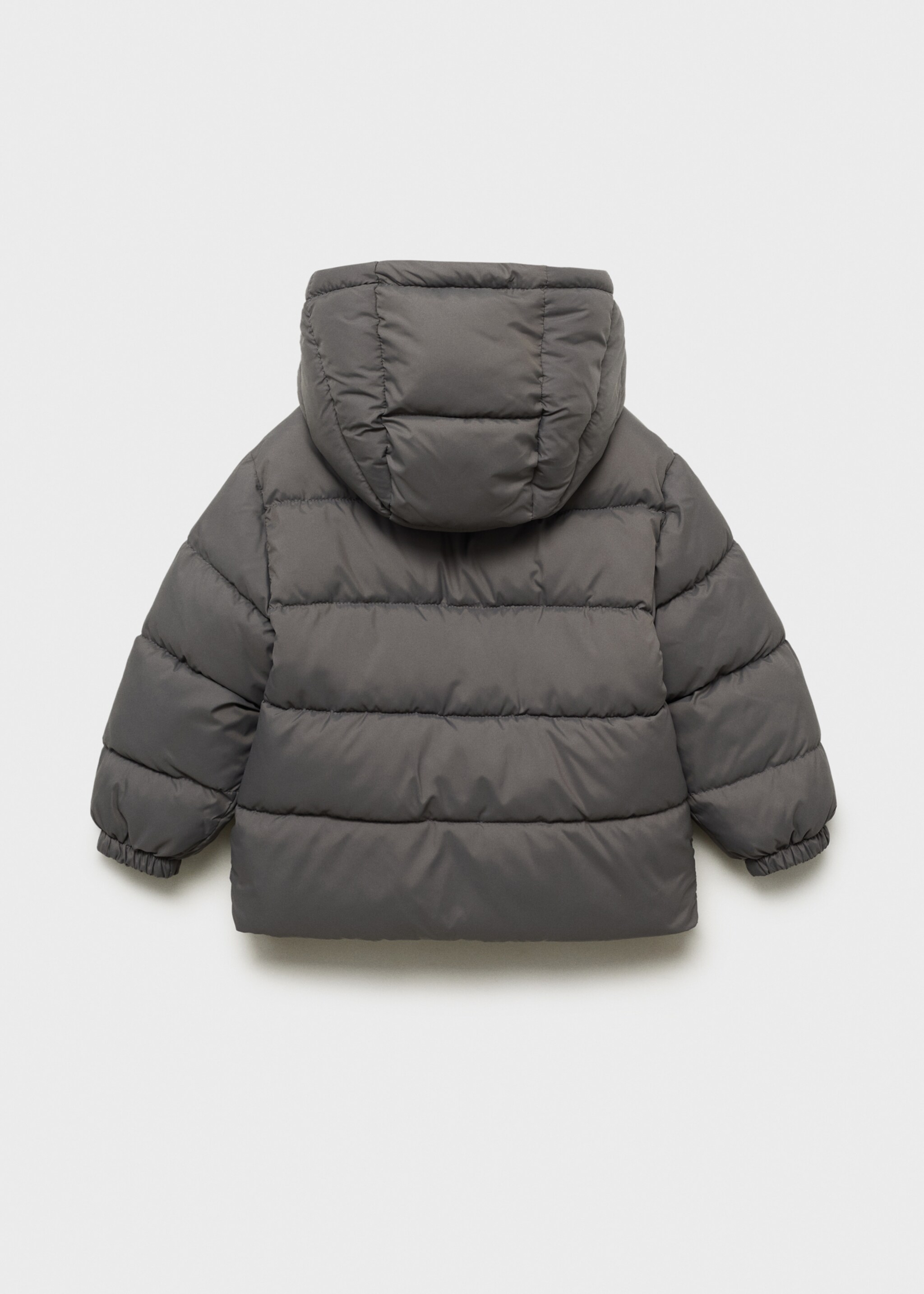 Quilted buttoned coat - Reverse of the article, Medium Brown. Ref: 17063272-00.