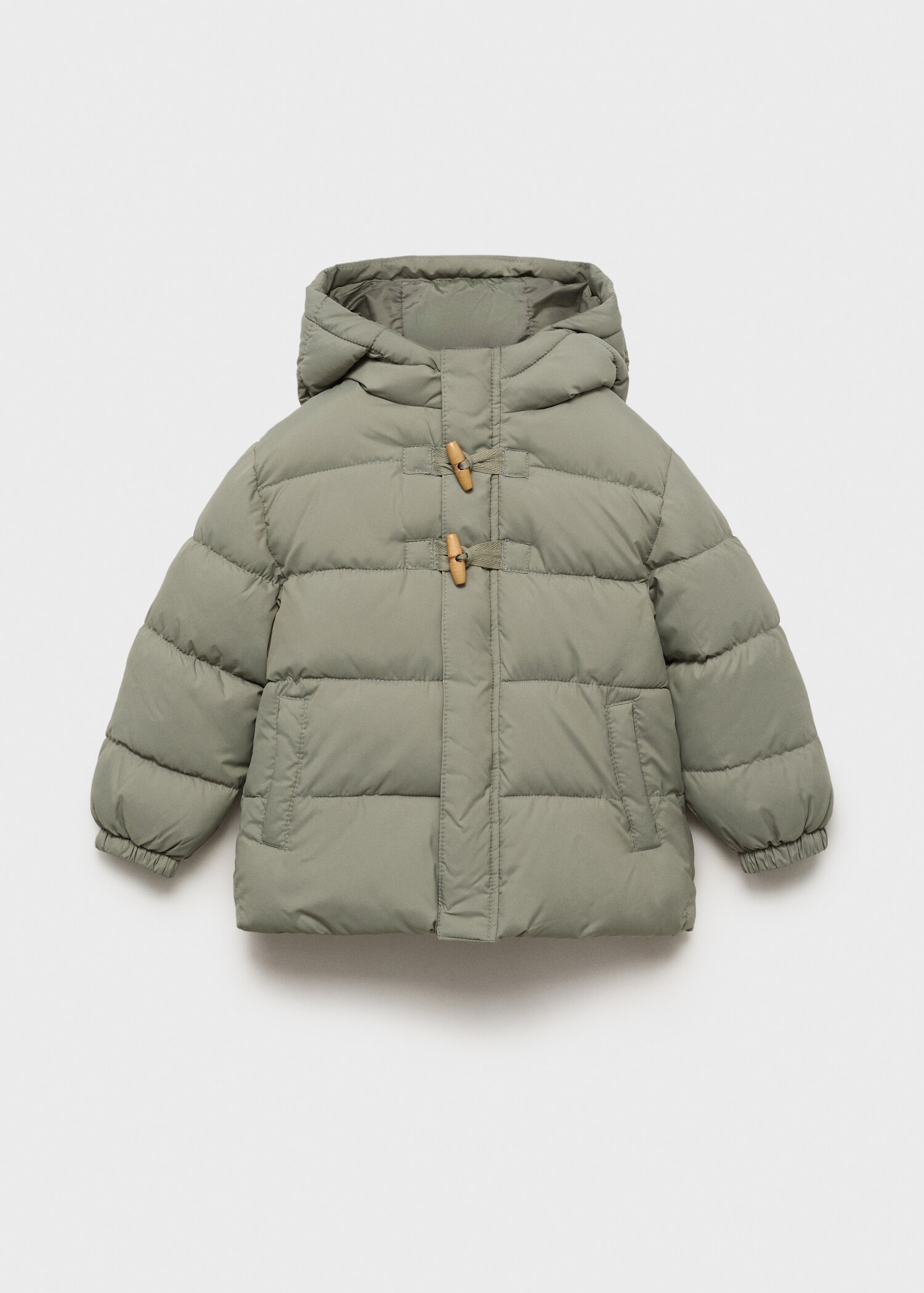 Quilted buttoned coat - Товар без моделі