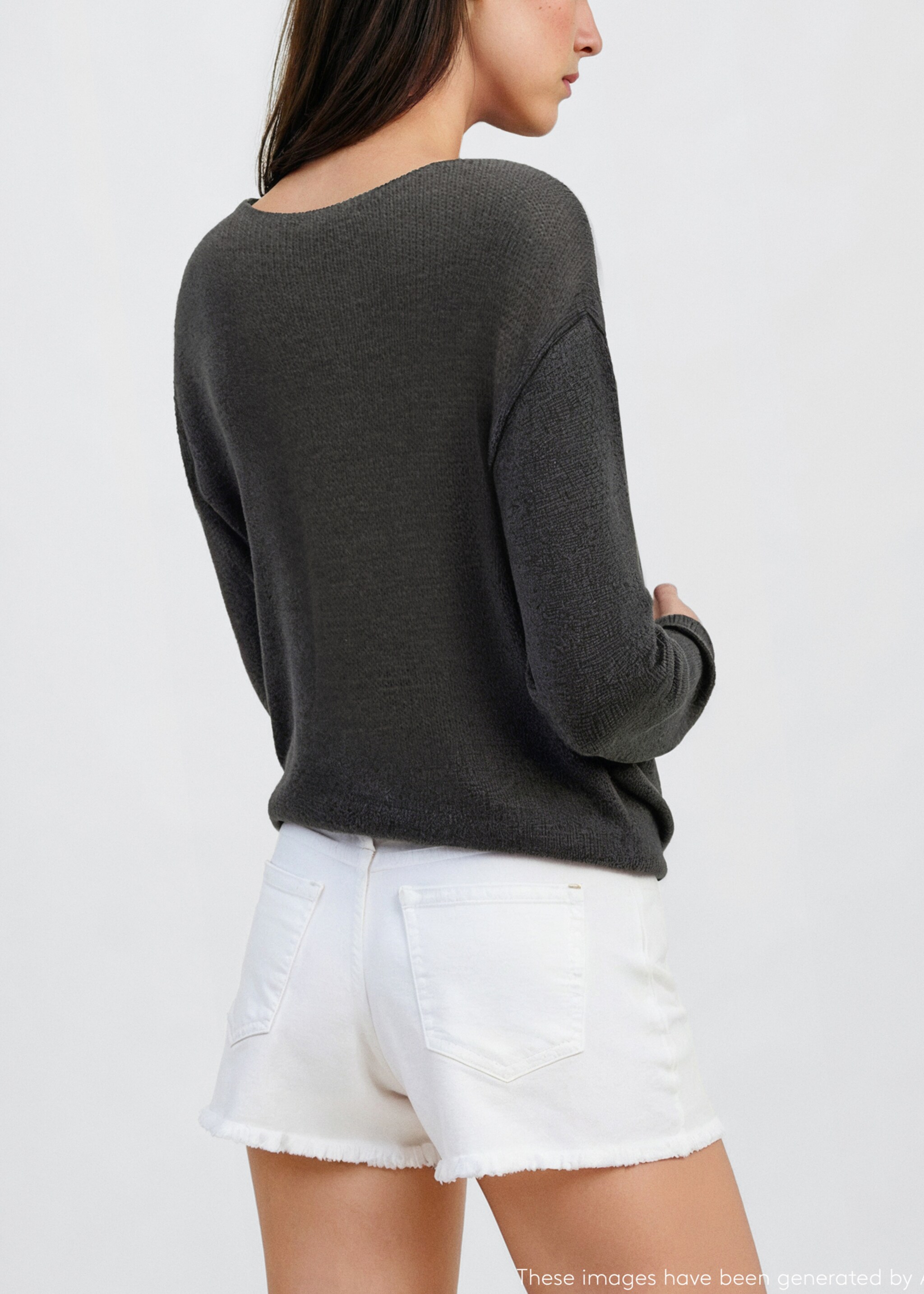 Openwork knit sweater - Reverse of the article