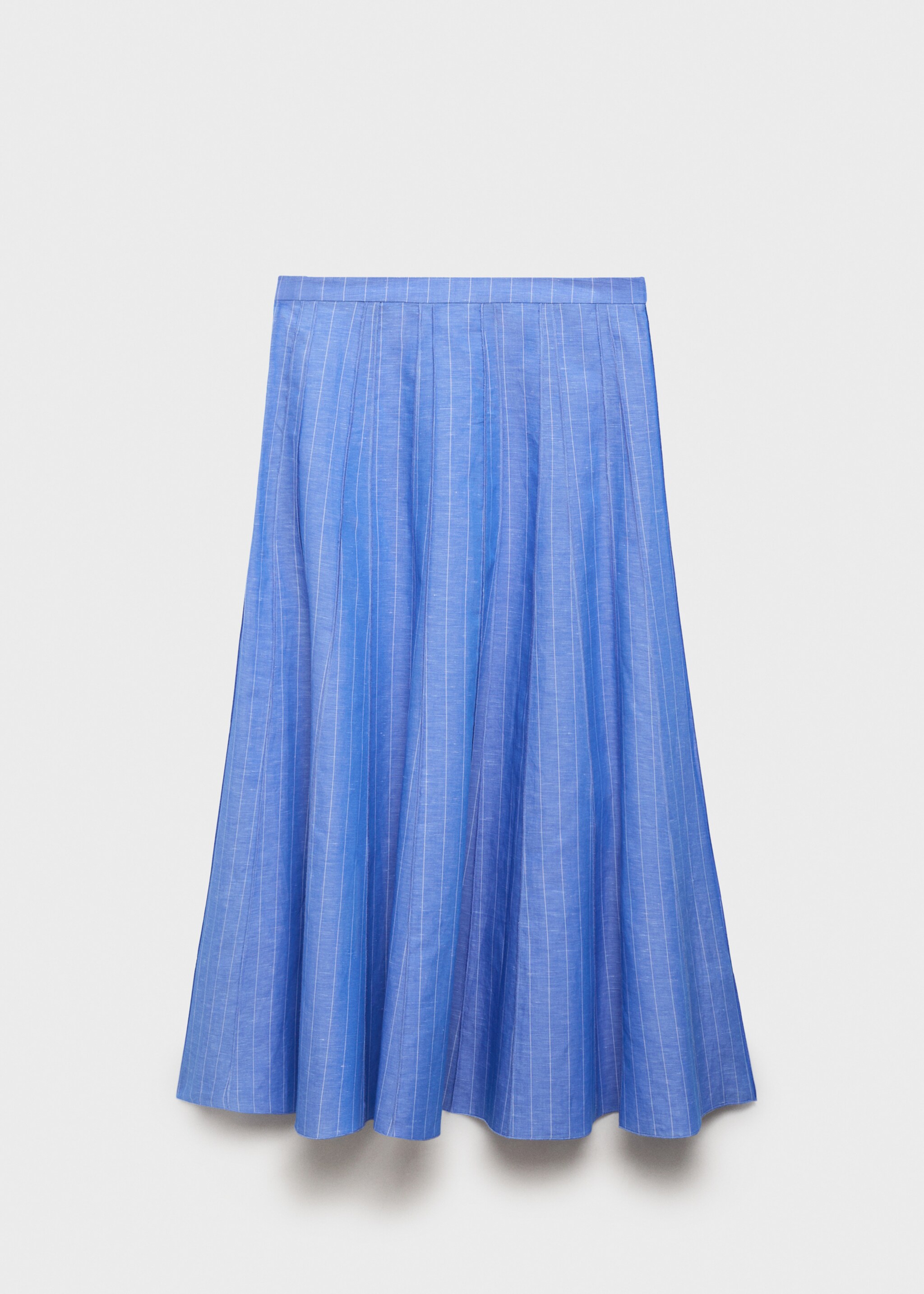 Striped linen-blend skirt - Article without model