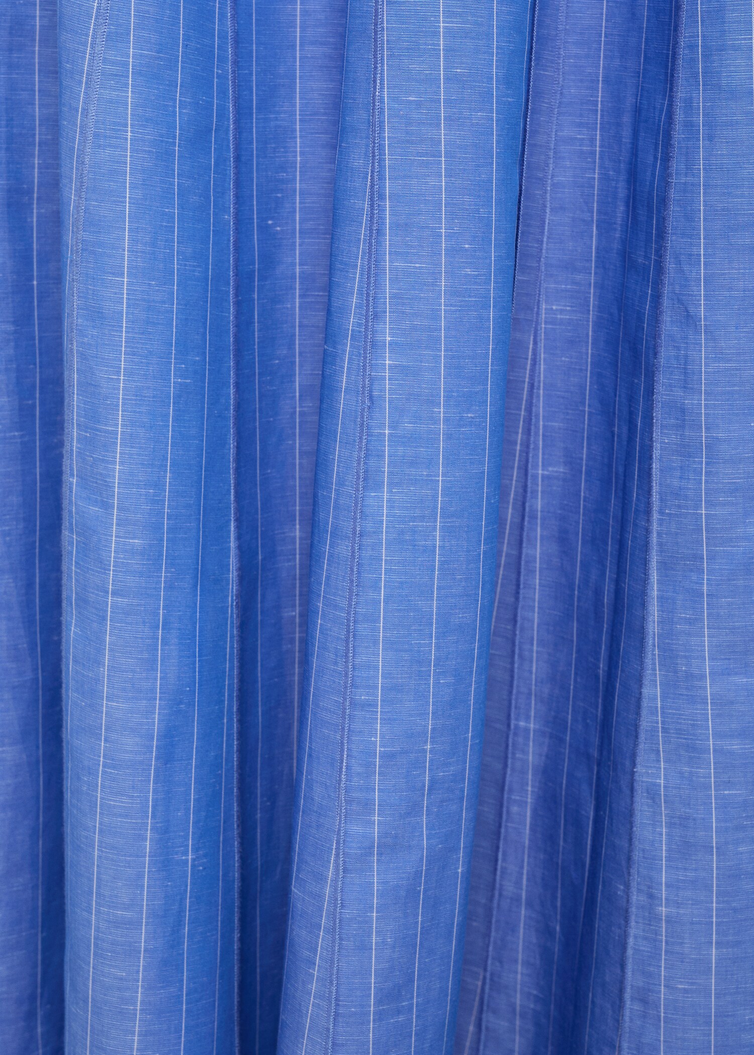 Striped linen-blend skirt - Details of the article 0