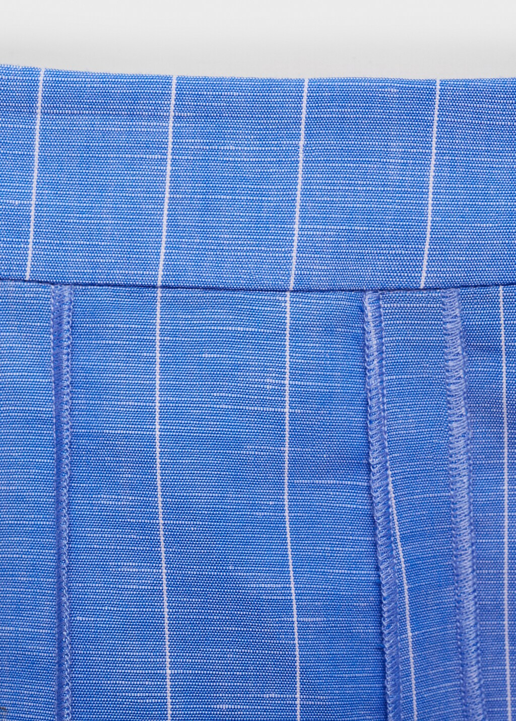 Mango Striped linen-blend skirt