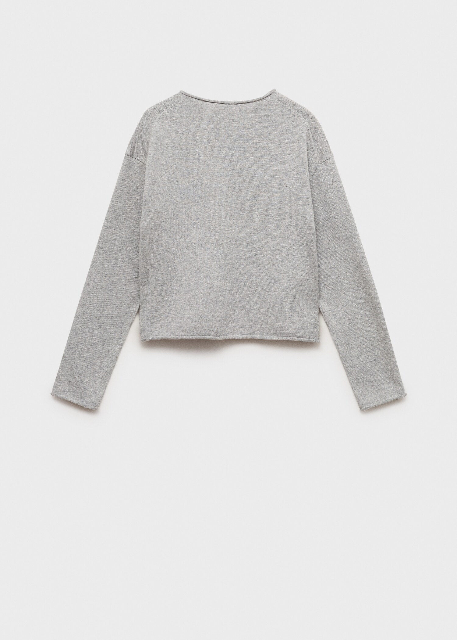 Long sleeves knit cardigan - Reverse of the article