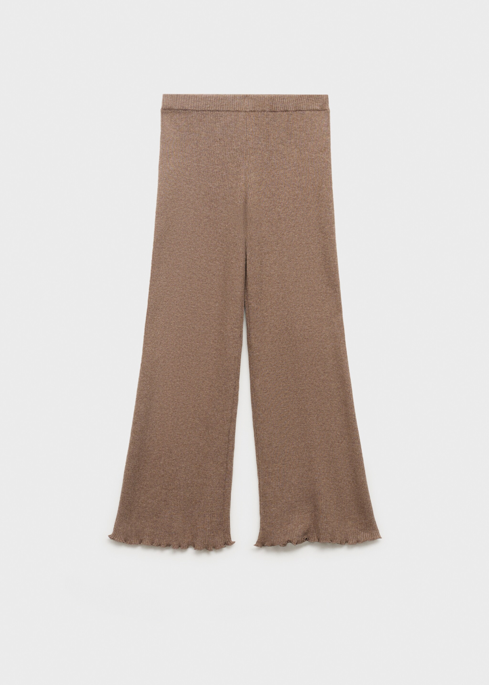 Ribbed-knit trousers - Article without model