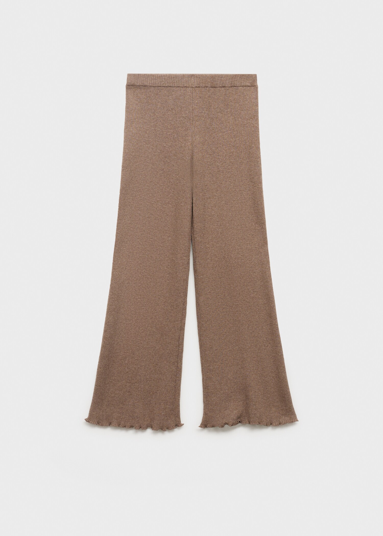 Ribbed-knit trousers - Article without model