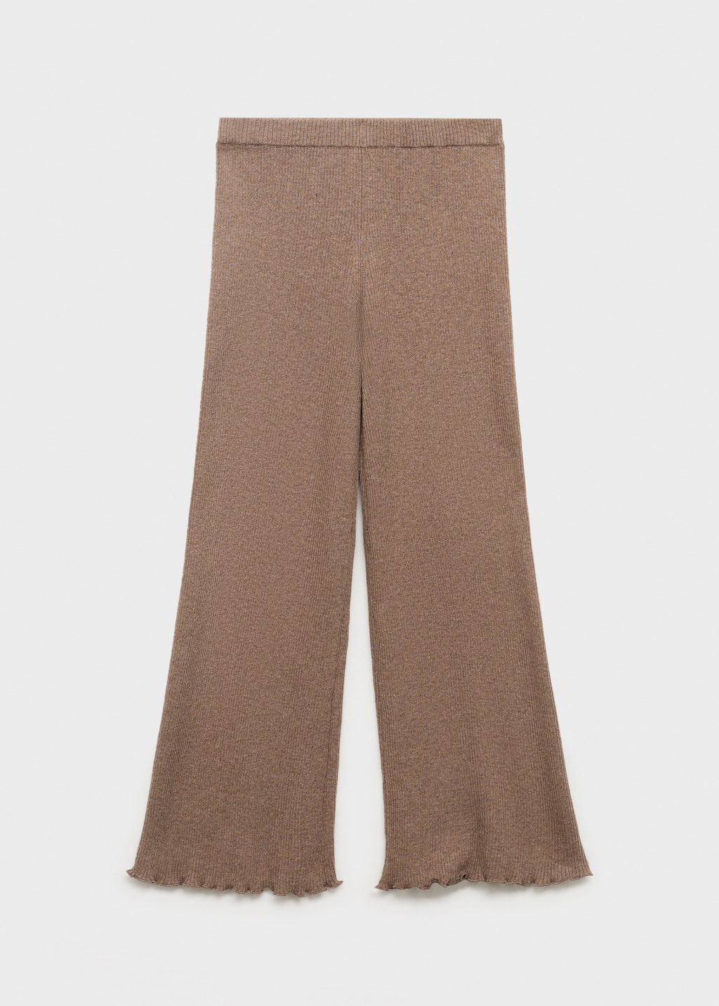 Ribbed-knit pants